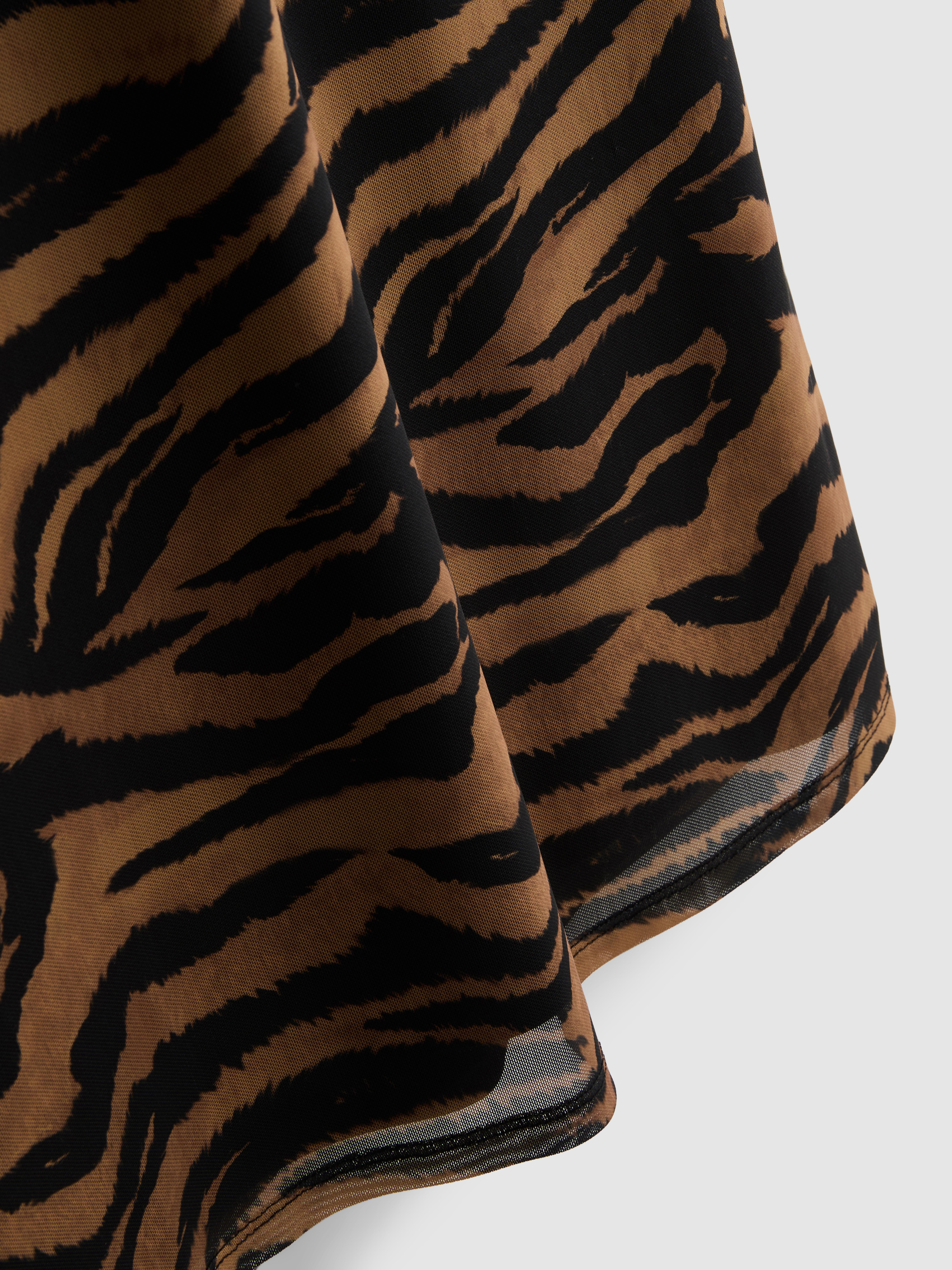 Tiger Mesh Midi Skirt
