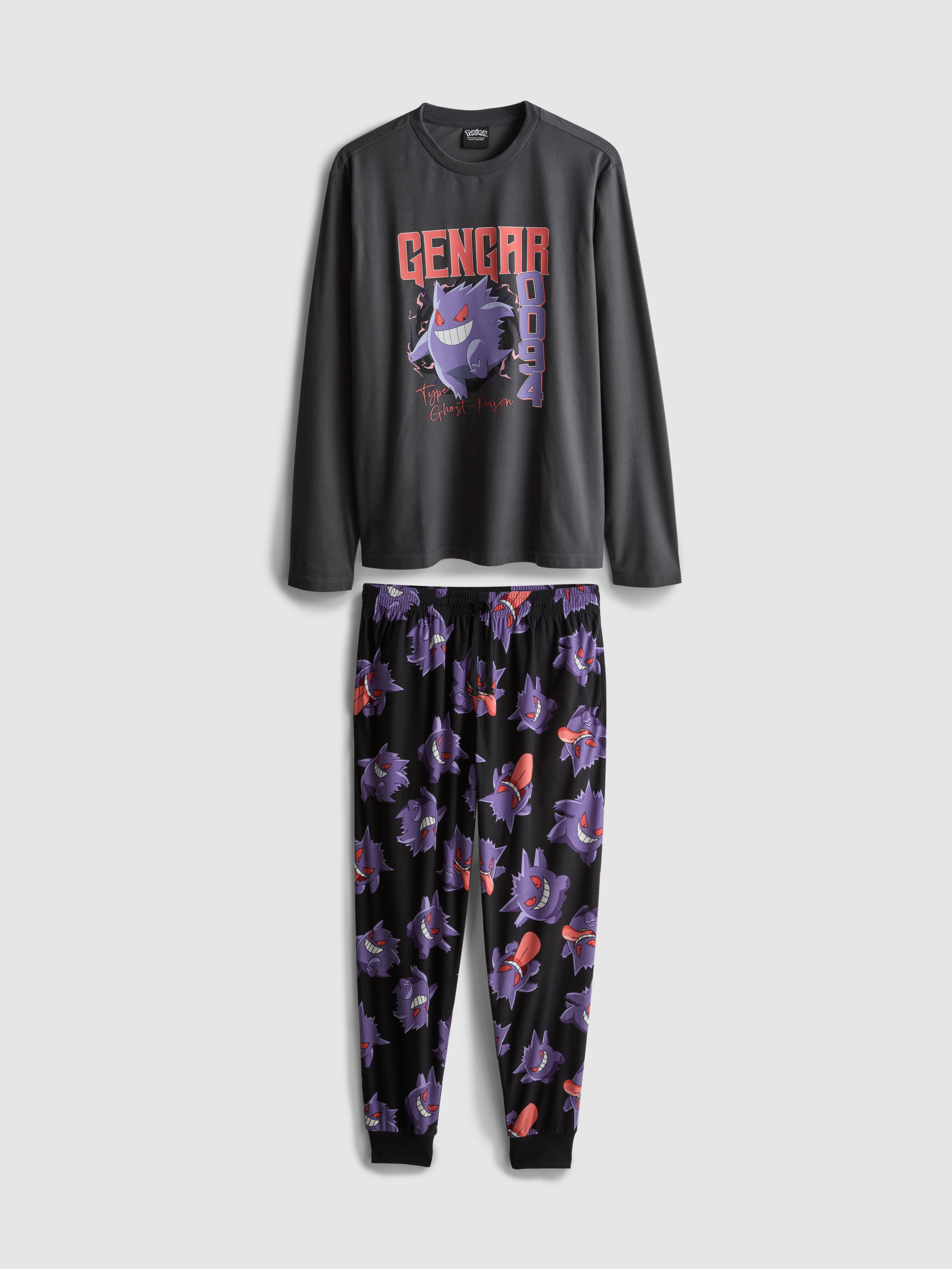 Pokémon Gengar Long Sleeve Pajamas