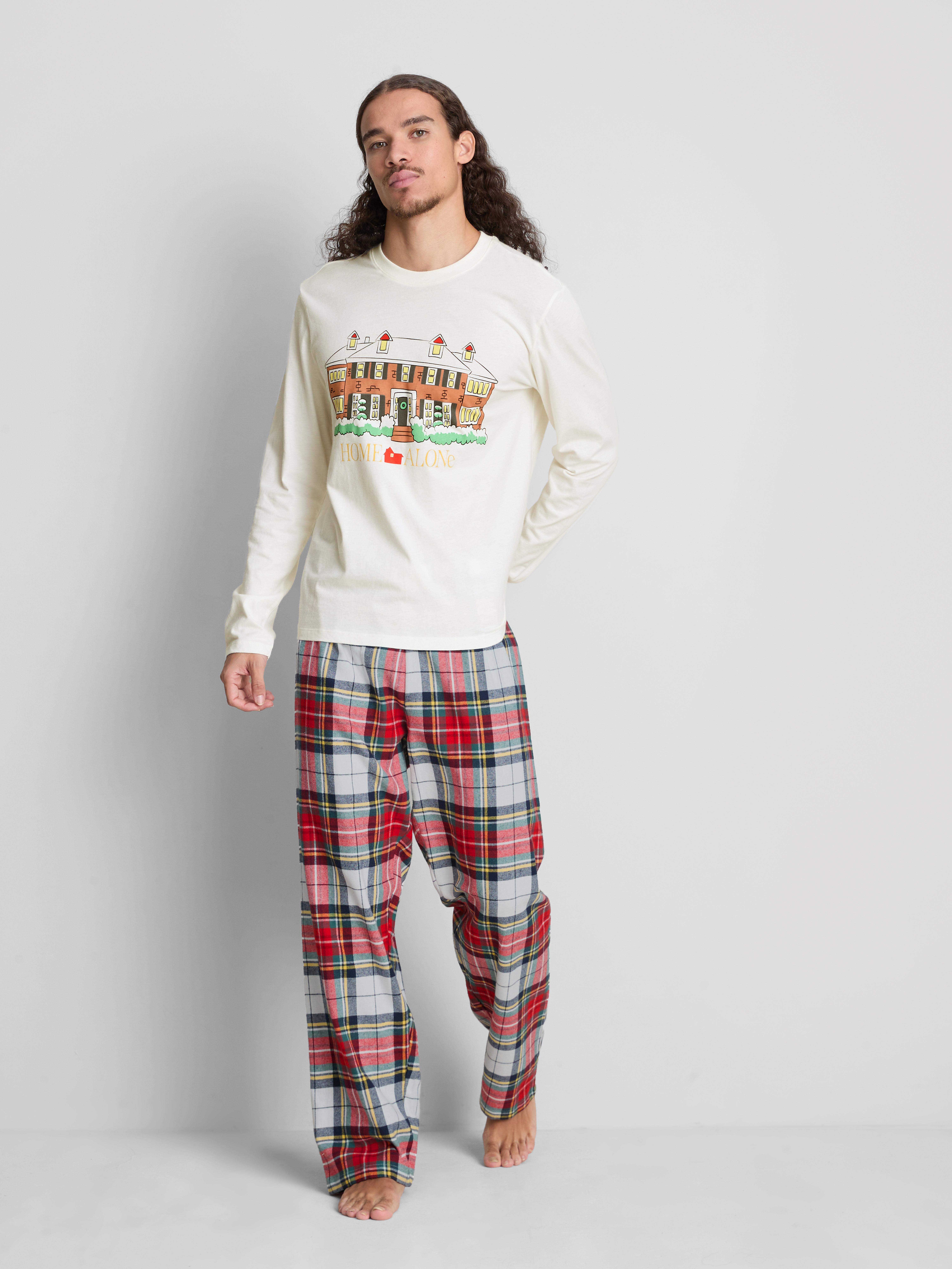 Home Alone Pure Cotton Checked Pajamas