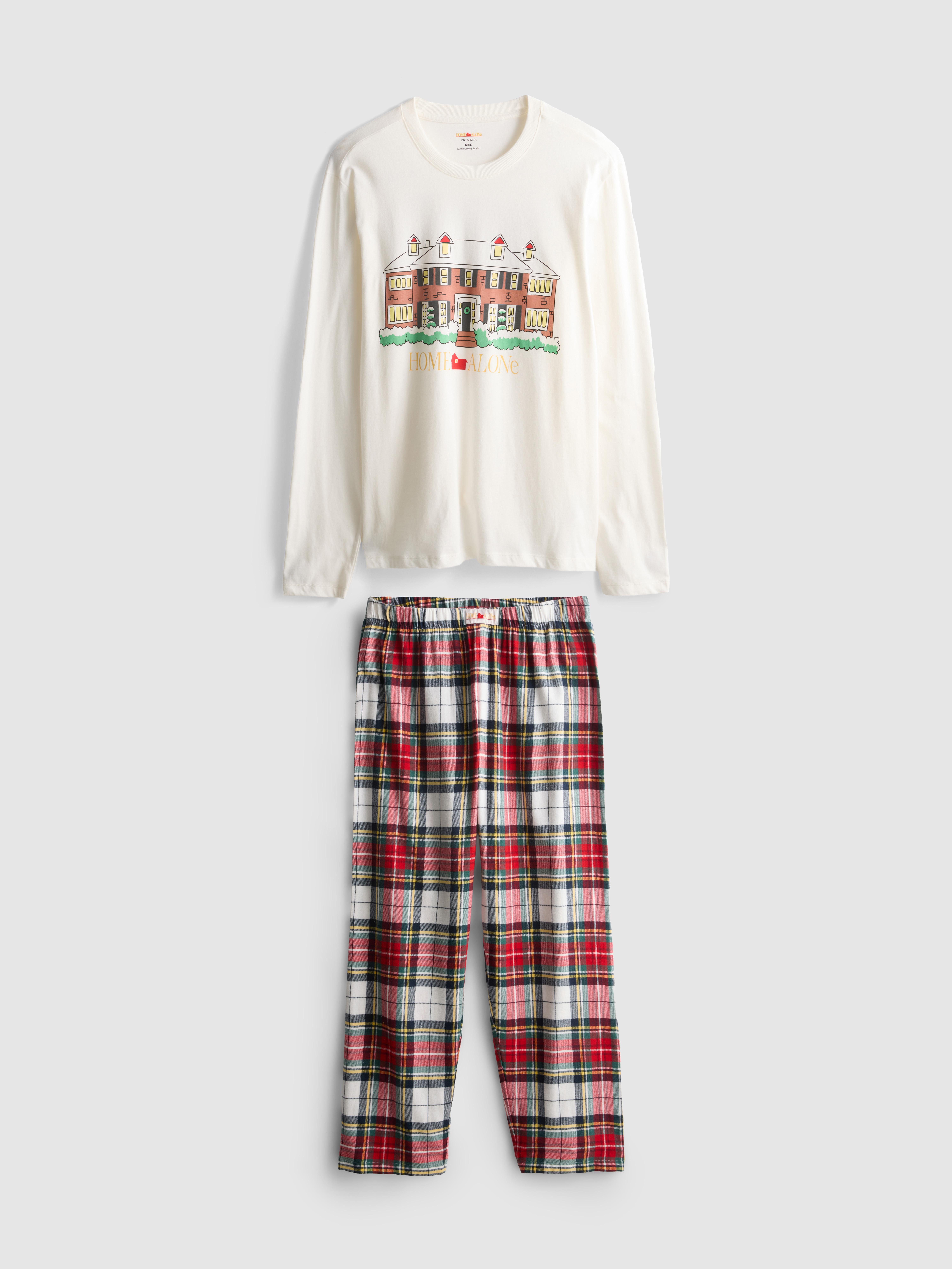 Home Alone Pure Cotton Checked Pajamas