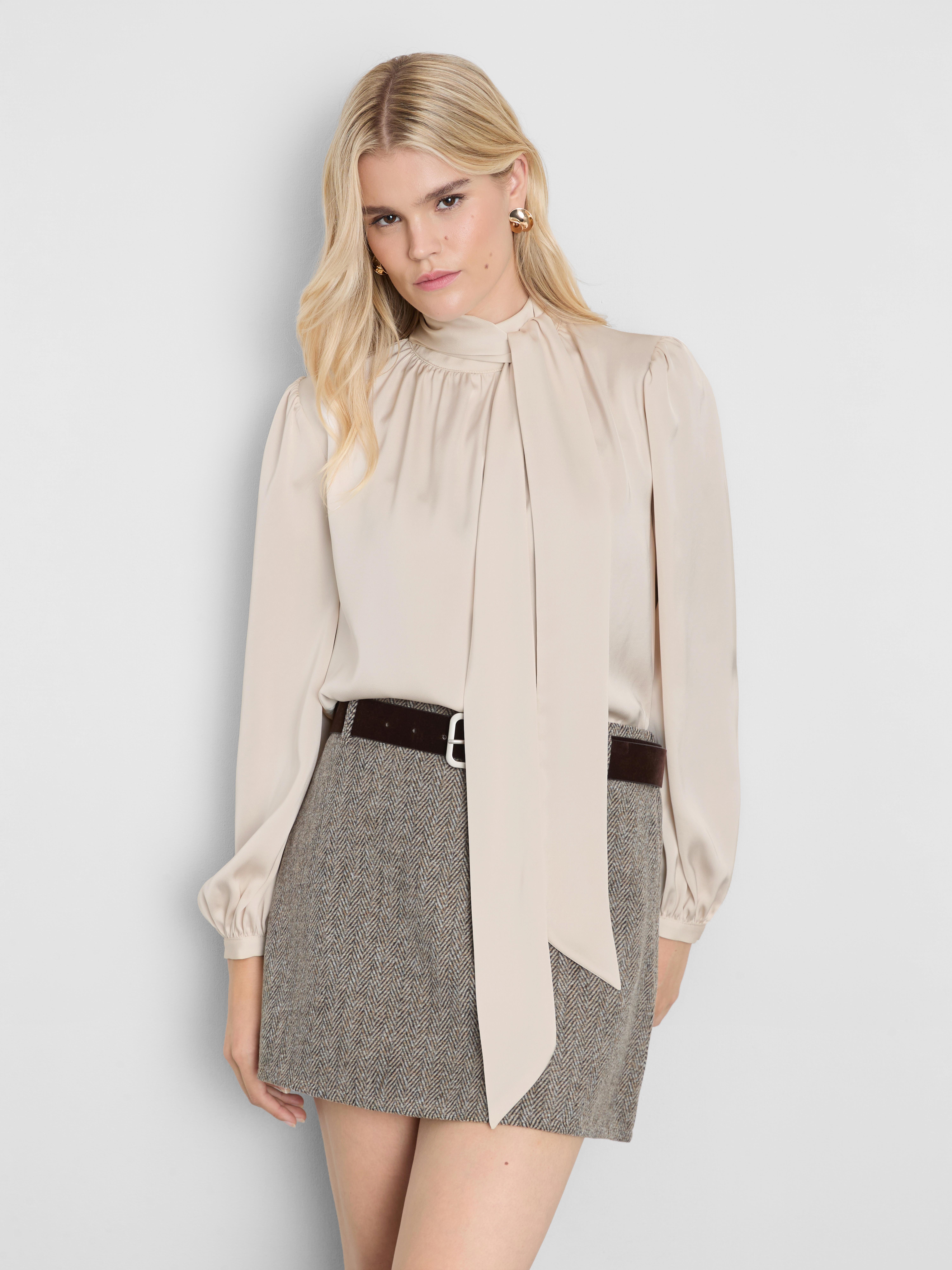 Satin Pussybow Blouse