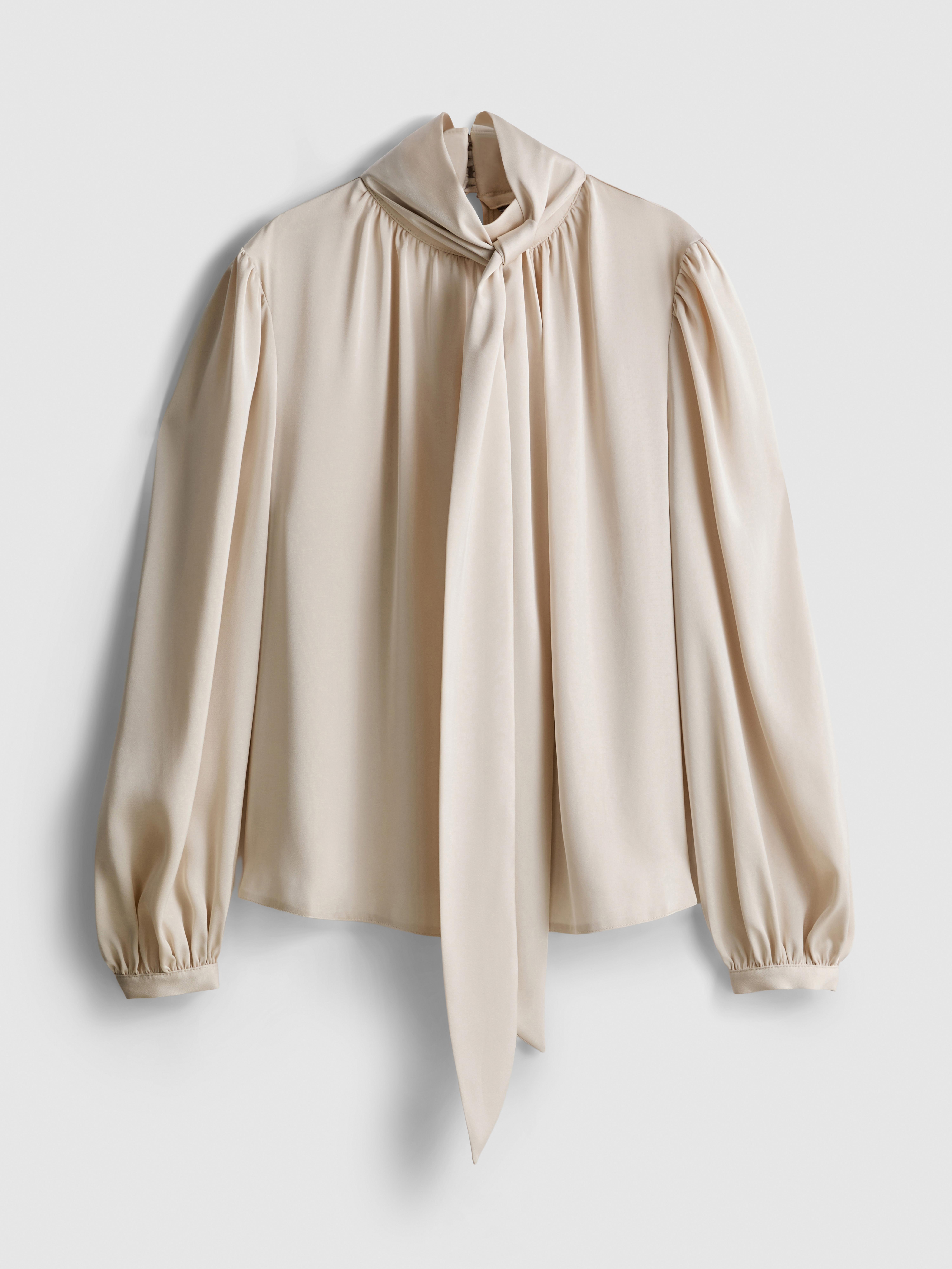 Satin Pussybow Blouse