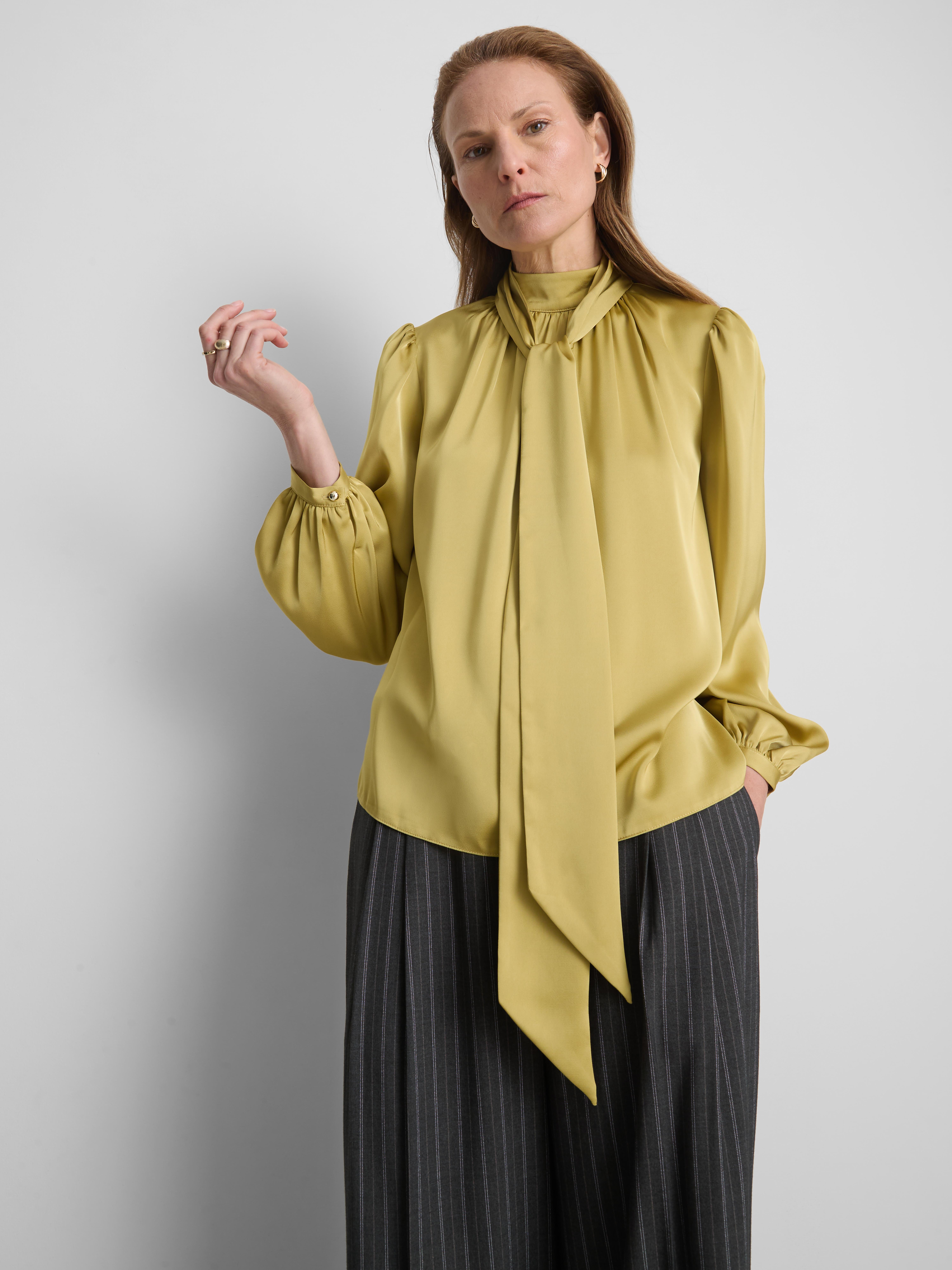 Satin Pussybow Blouse