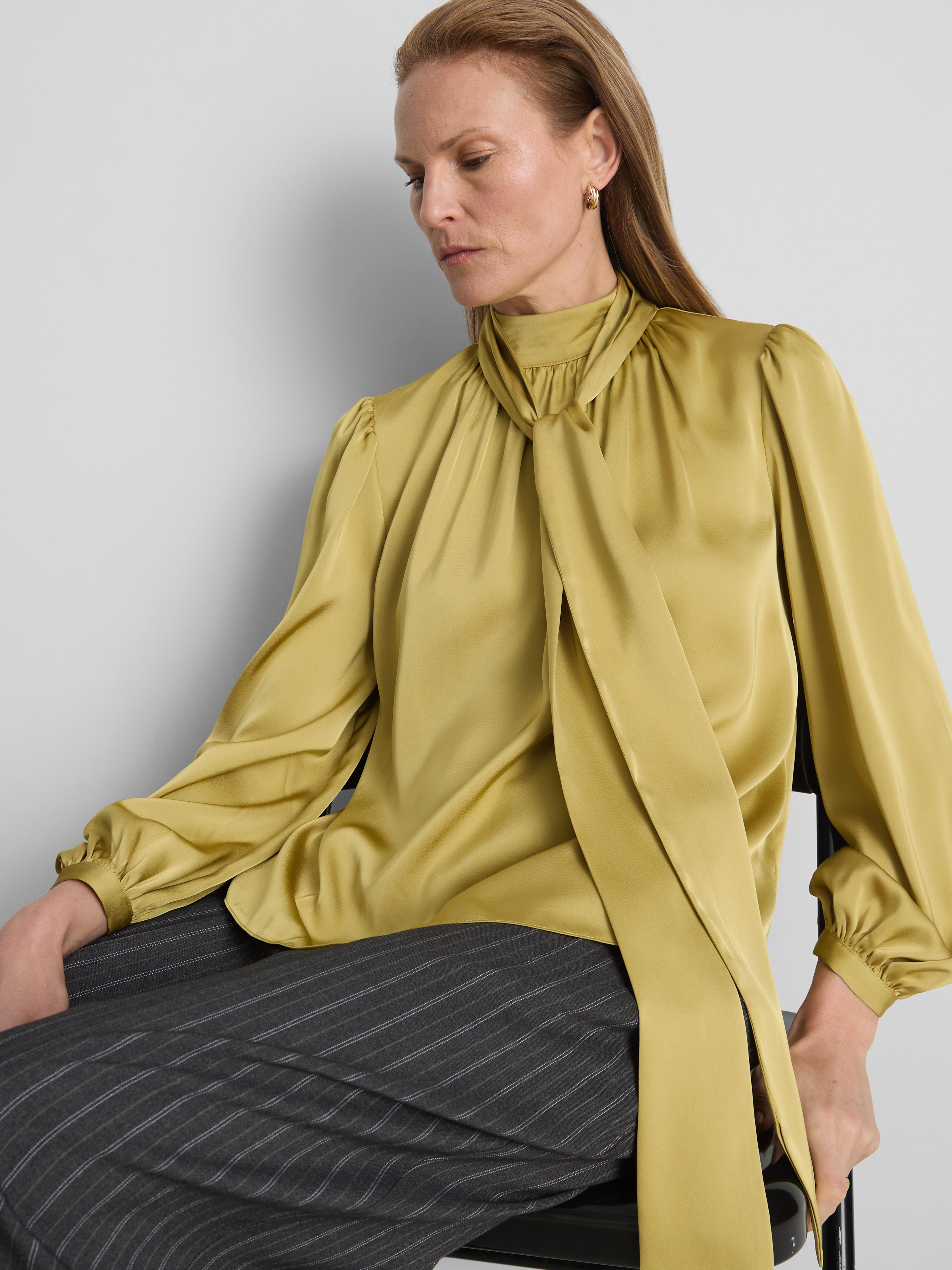 Satin Pussybow Blouse
