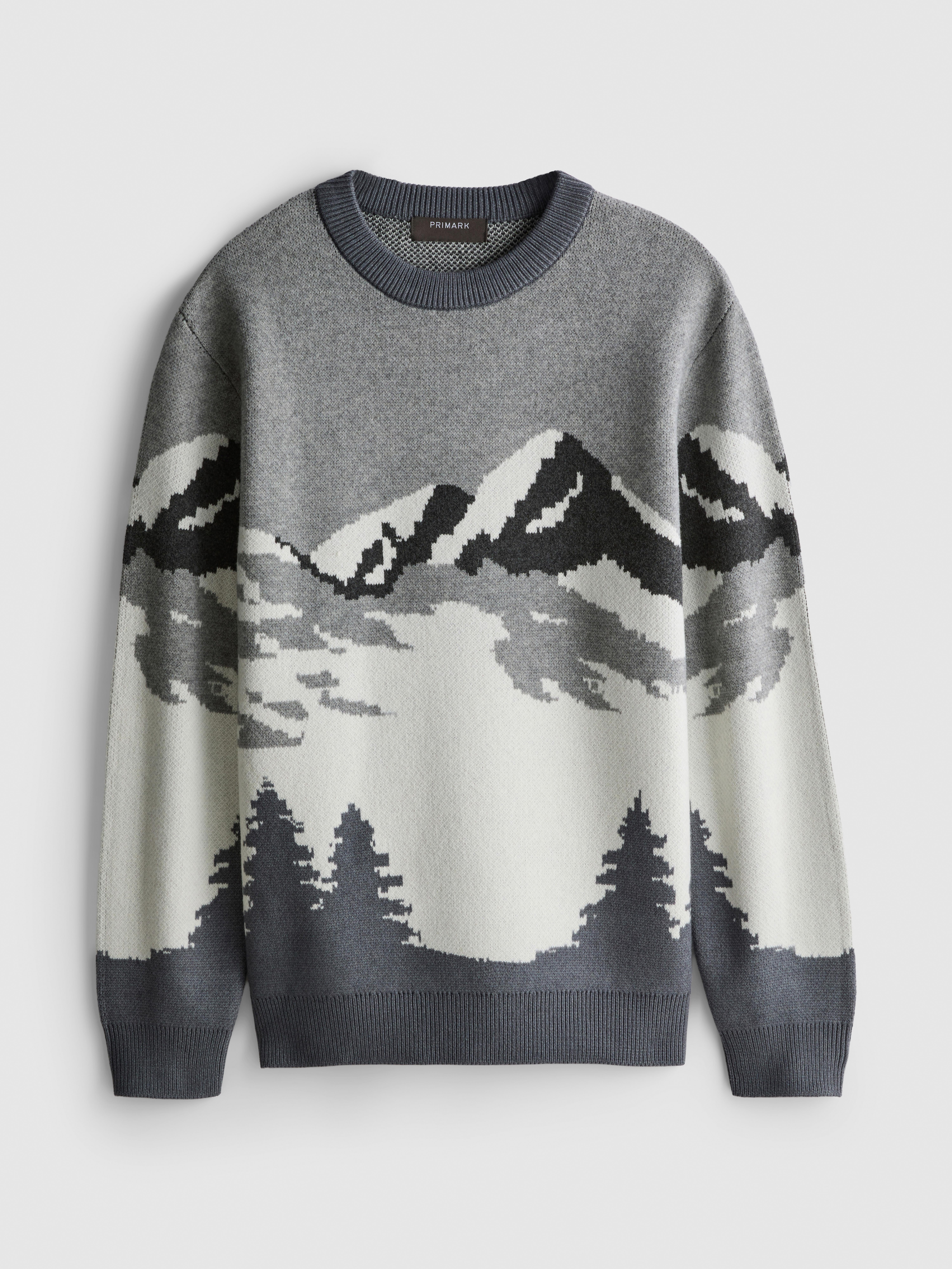 Mountain Scene Knitted Sweater