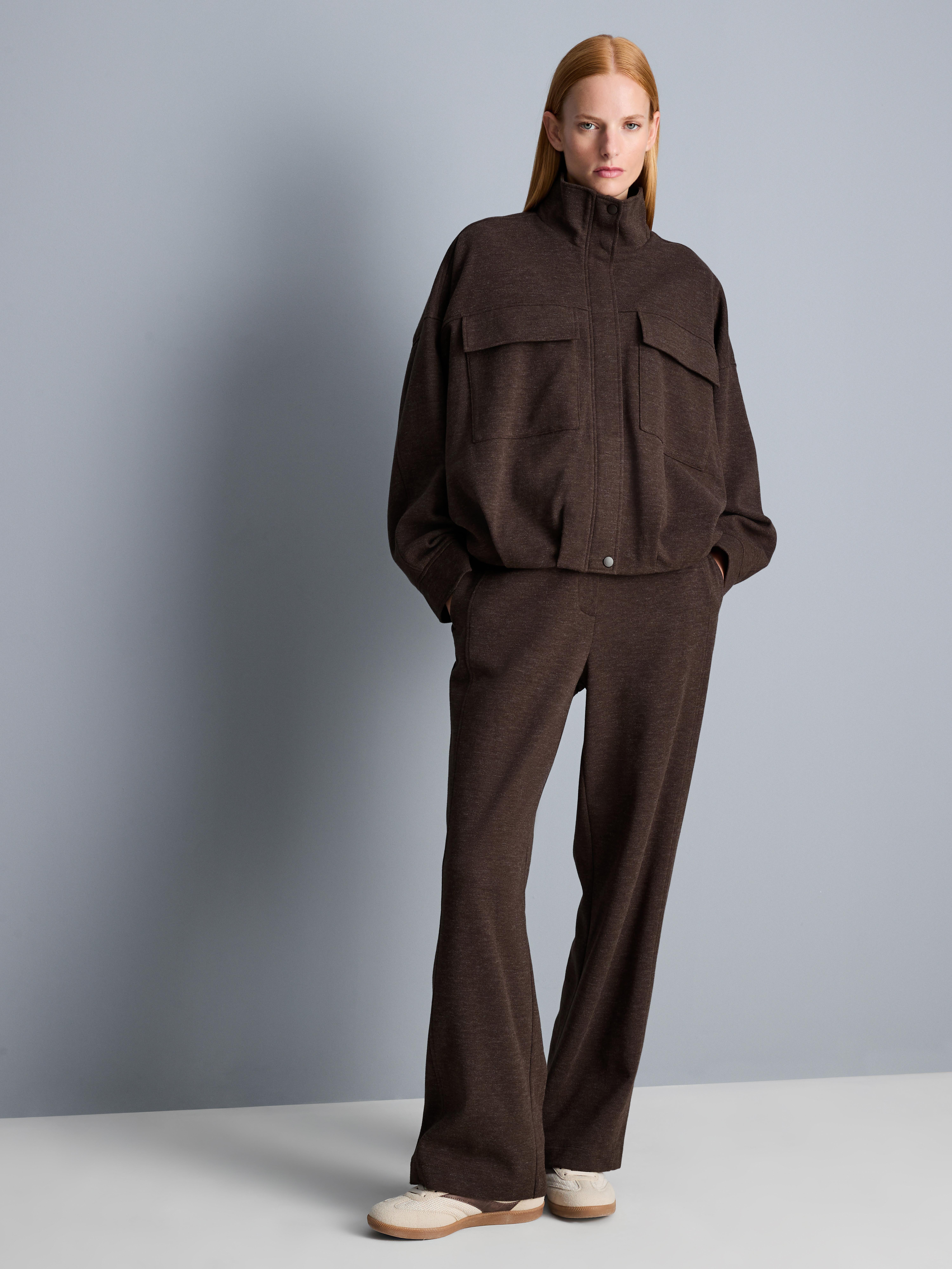 High-Neck Bomber Jacket