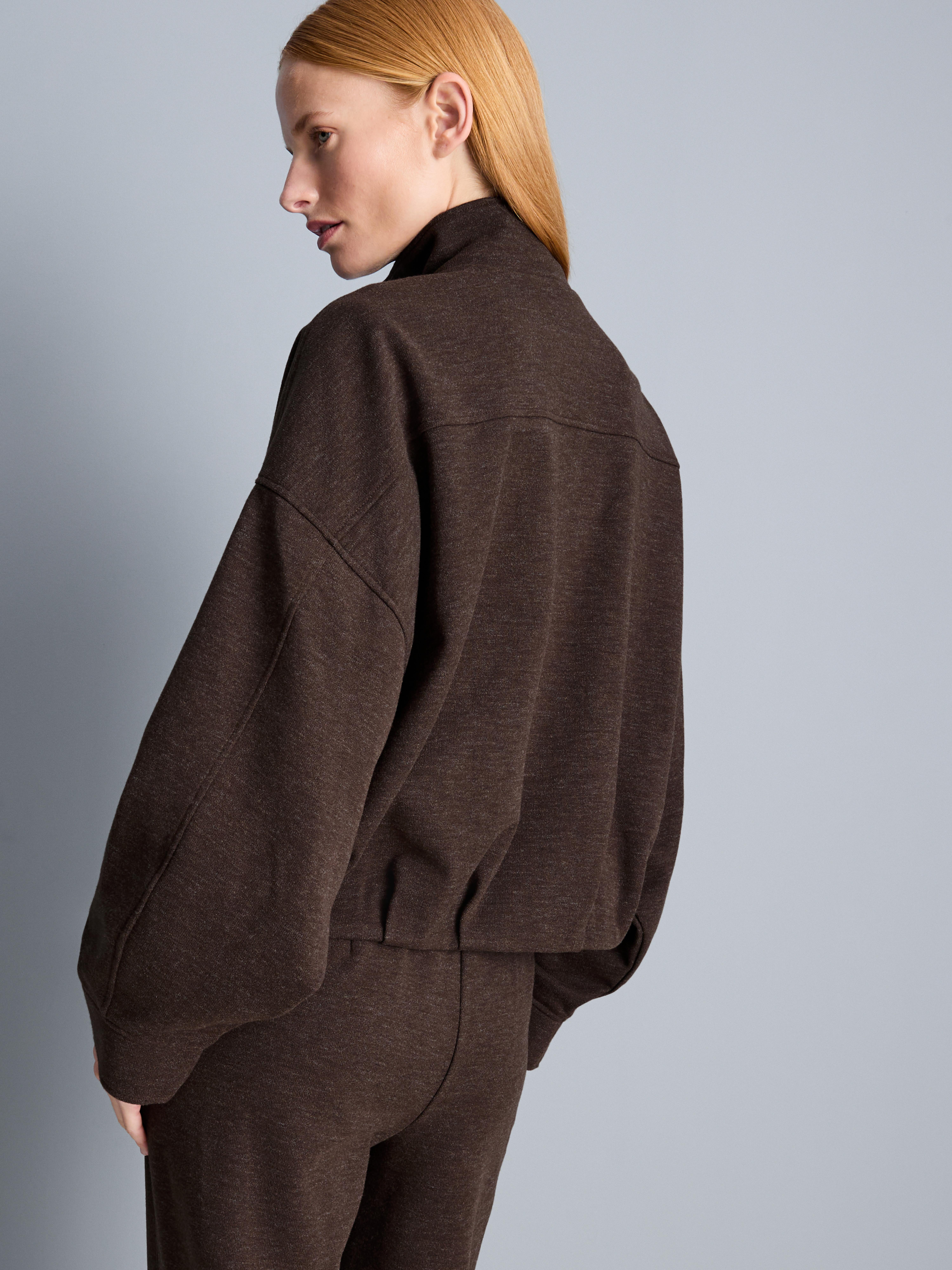 High-Neck Bomber Jacket