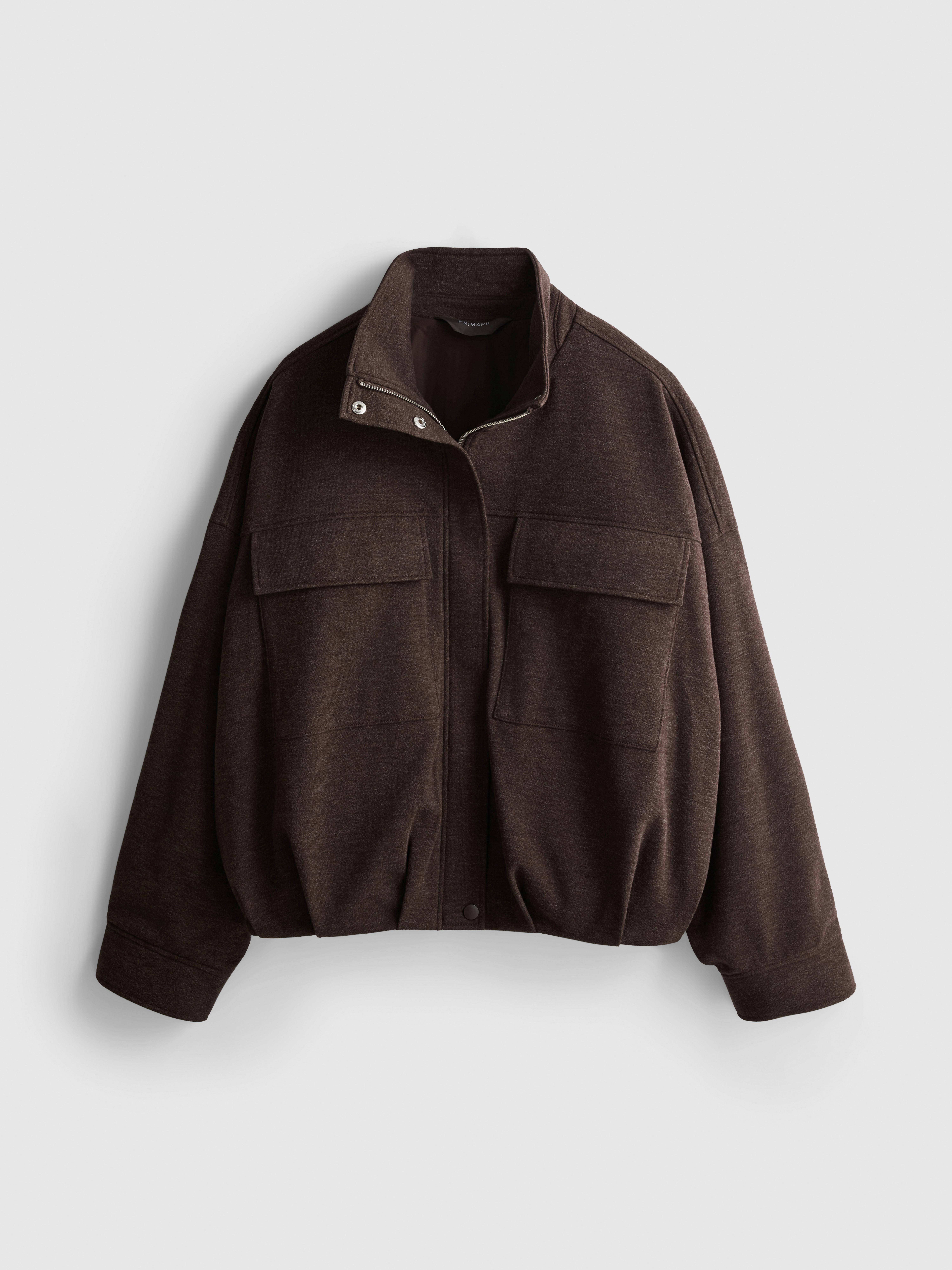 High-Neck Bomber Jacket