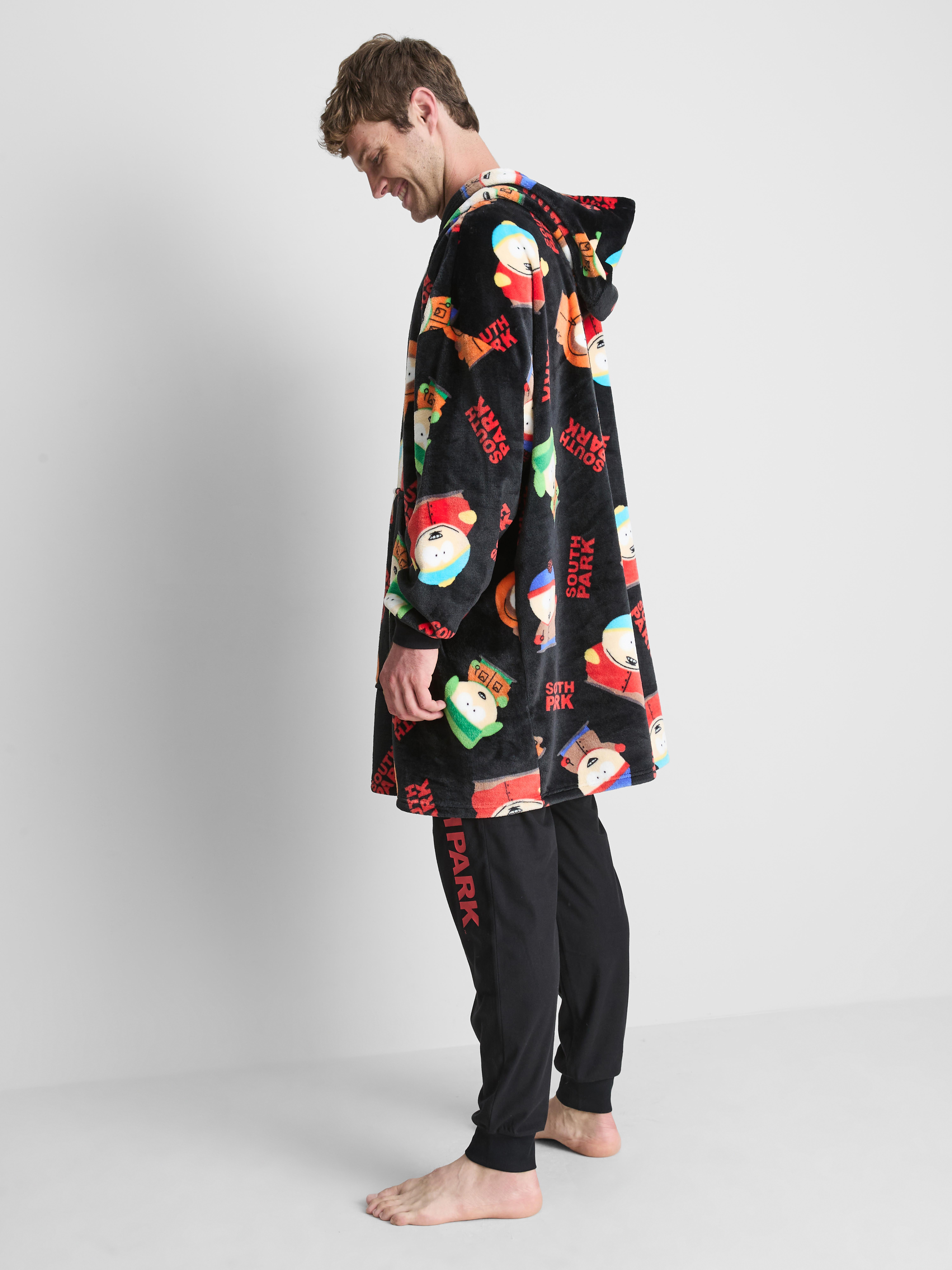 Men's Black South Park Fleece Snuddie | Penneys
