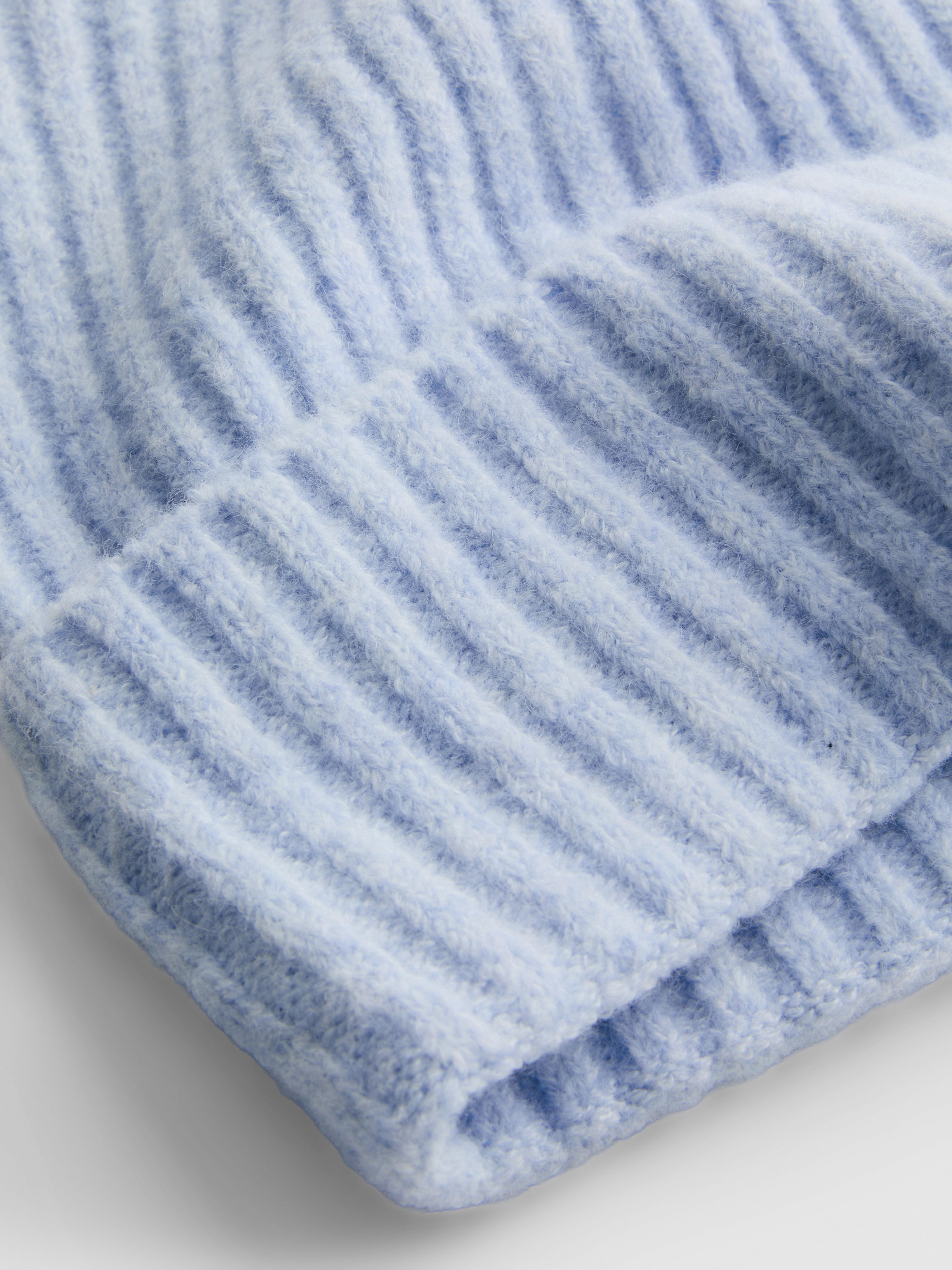Ribbed Knit Beanie Hat