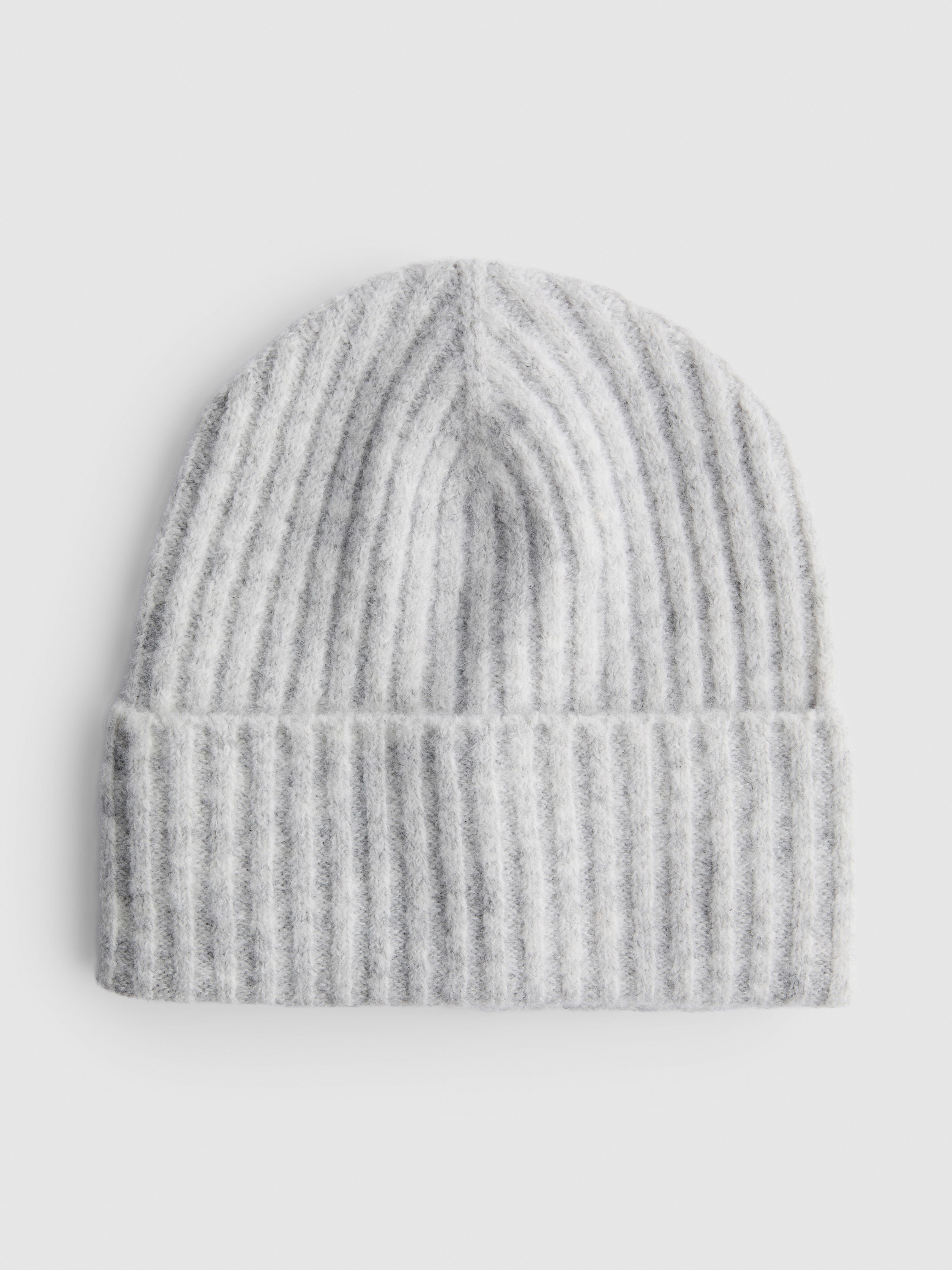 Ribbed Knit Beanie Hat