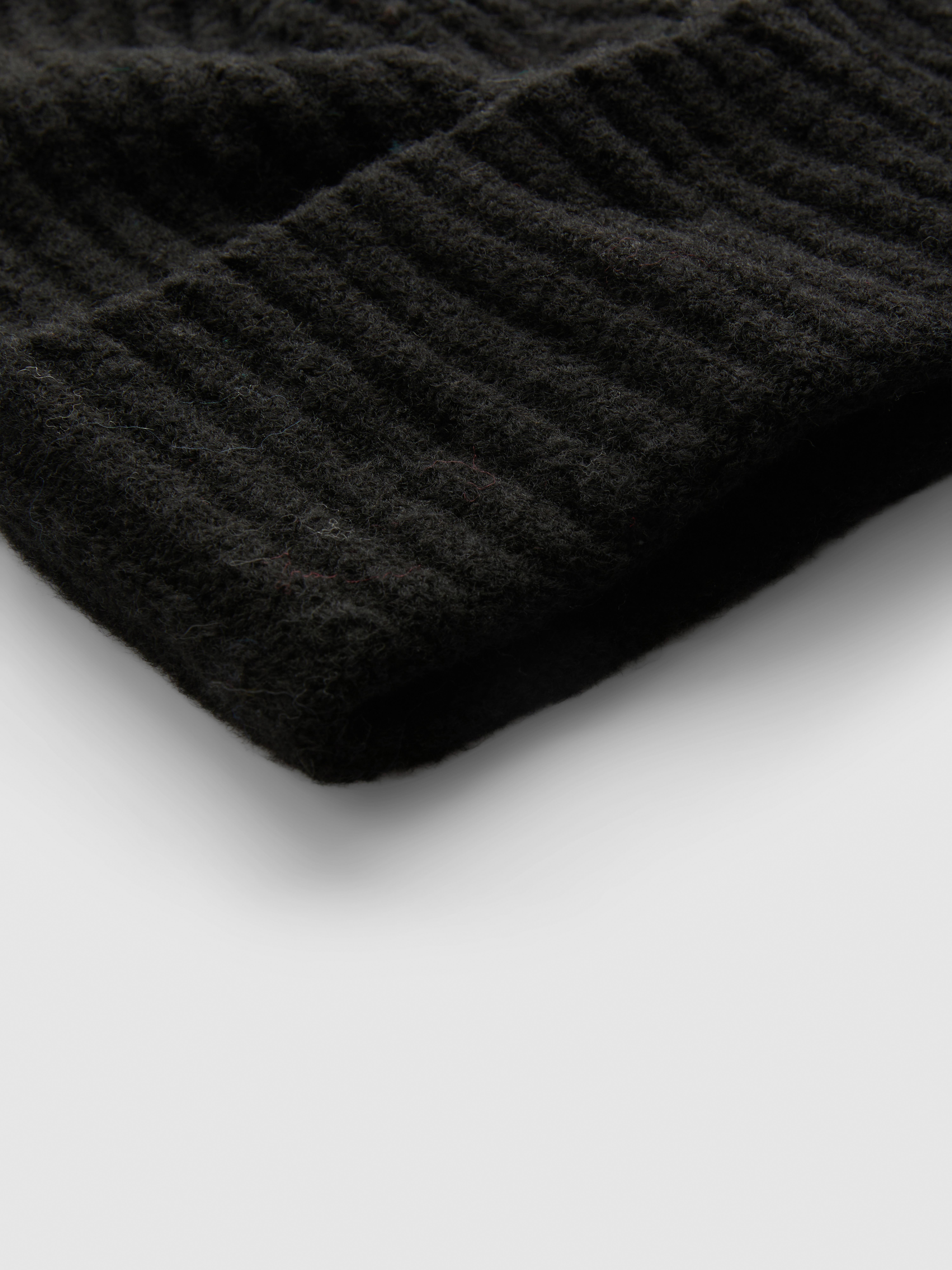 Ribbed Knit Beanie Hat