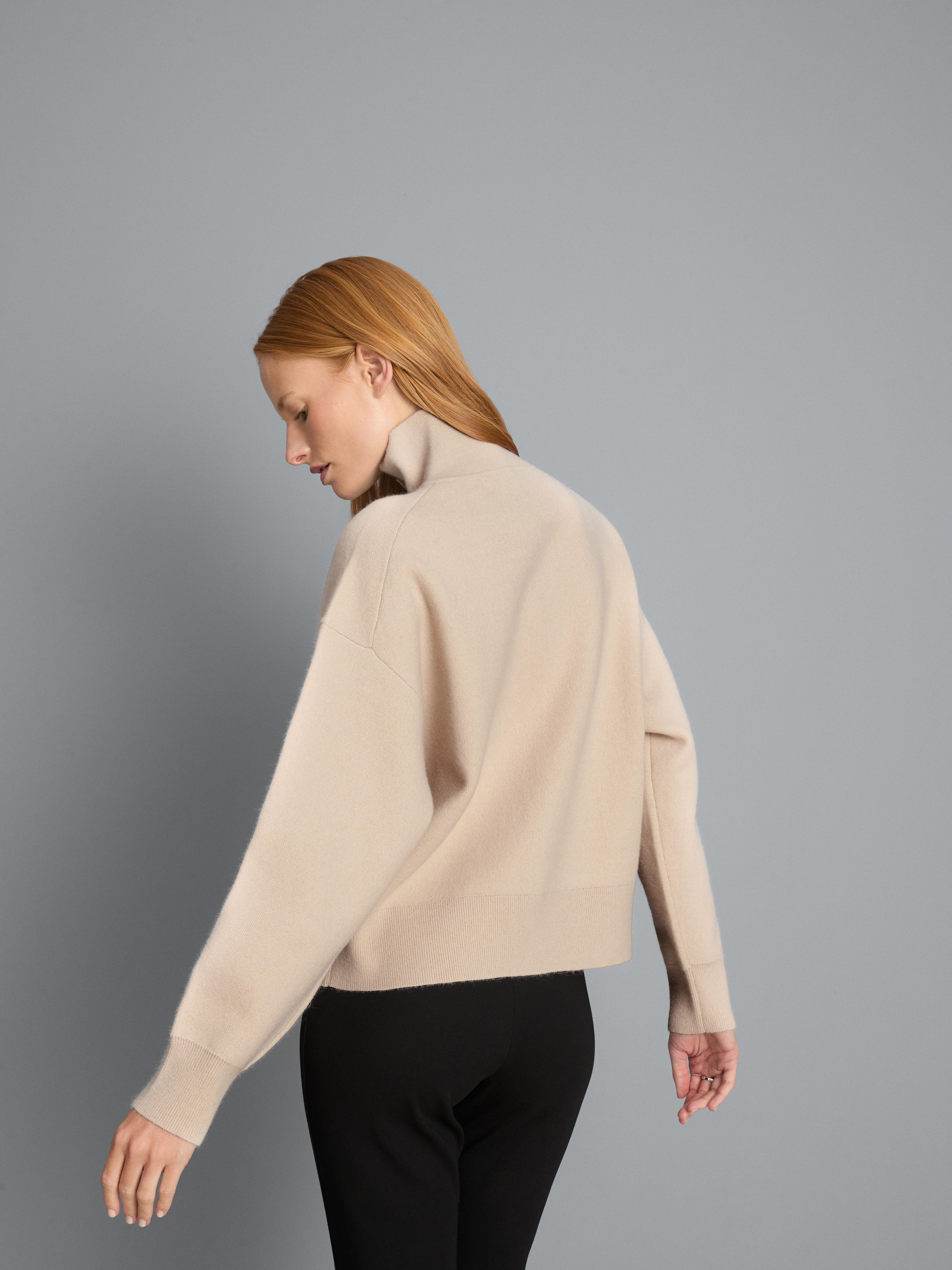 Knitted High-Neck Cardigan