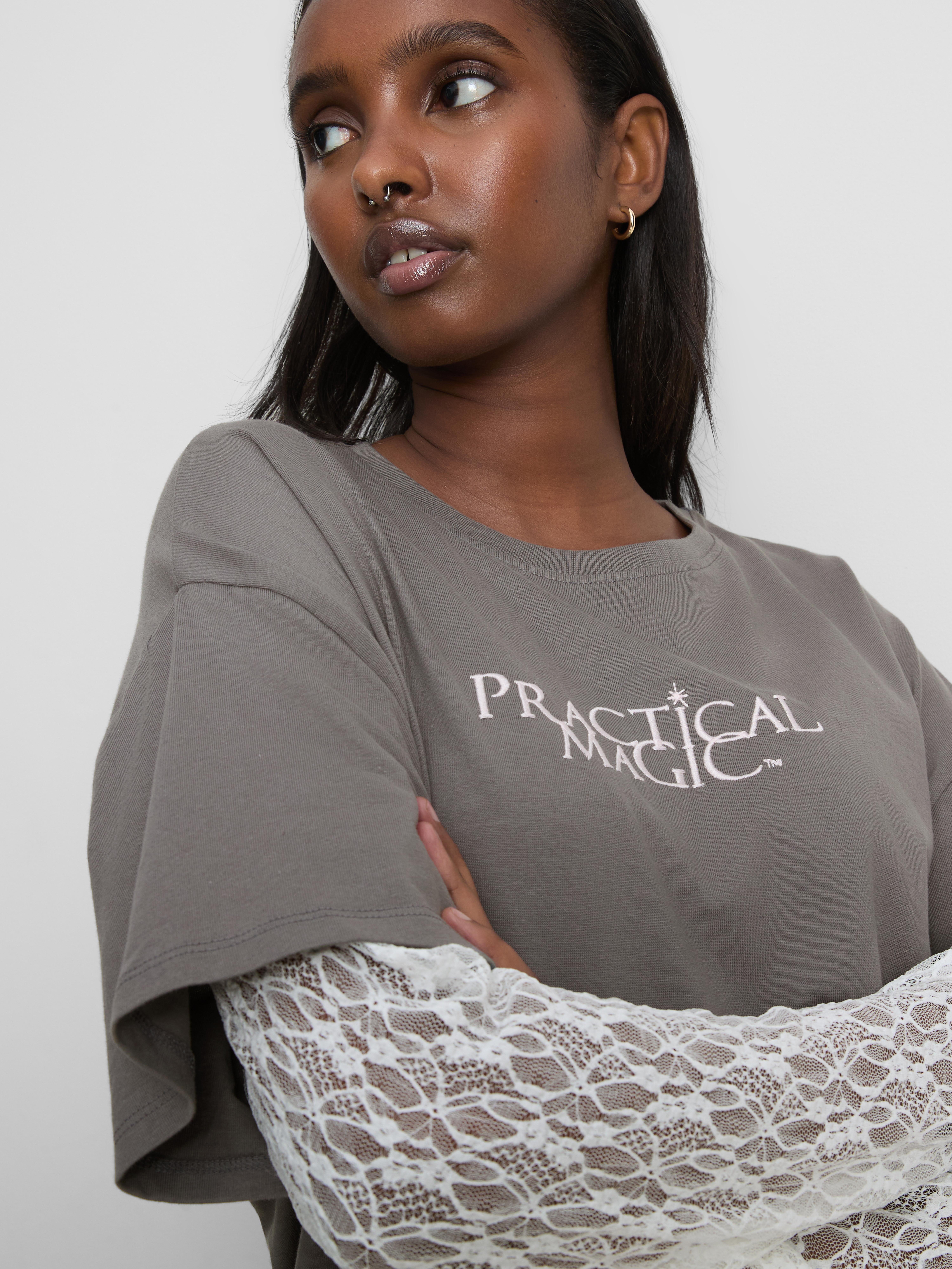 The Primark Scene | Practical Magic Lace Layered Long-Sleeve Top