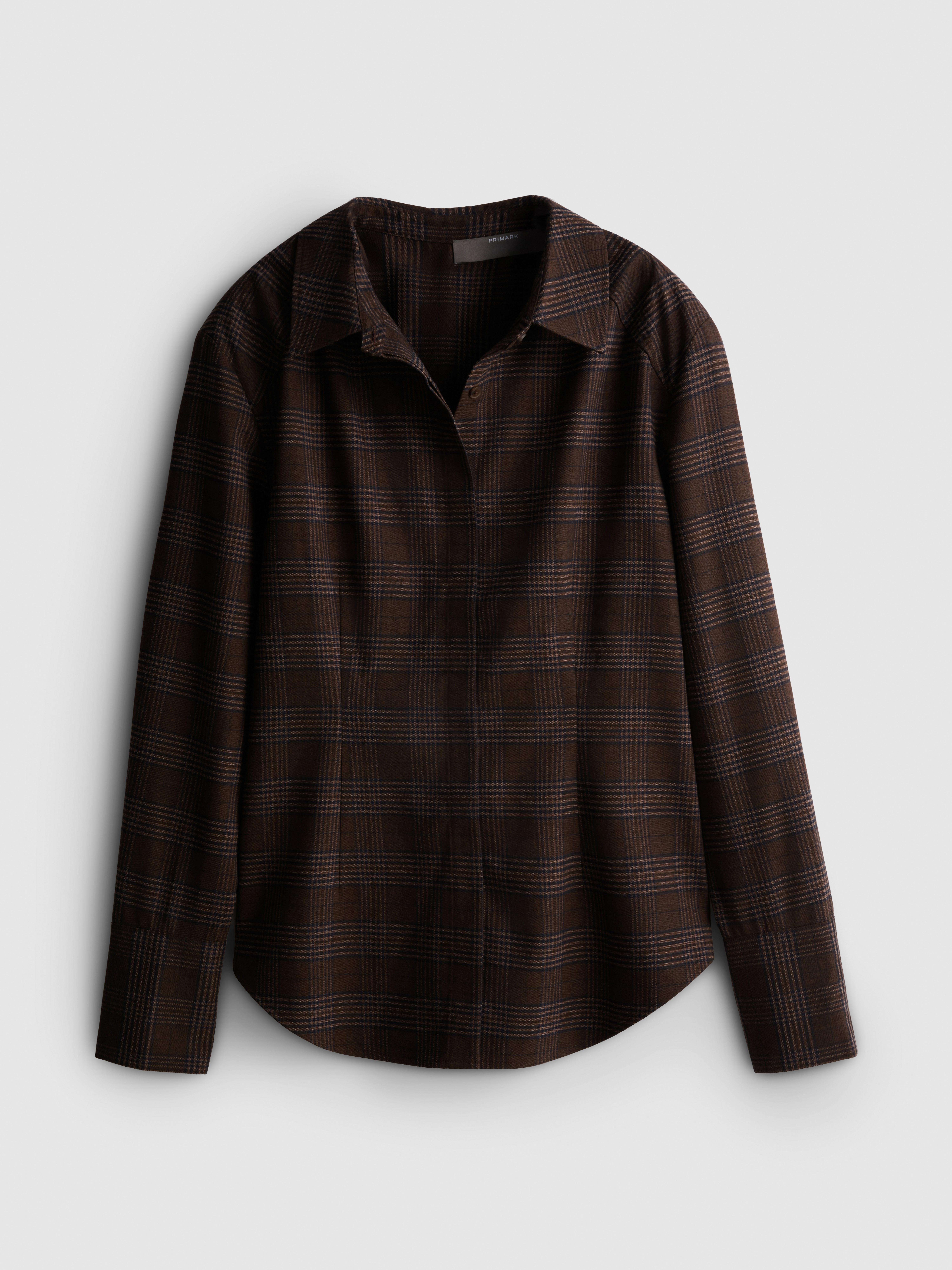 Plaid Shoulder Pad Shirt