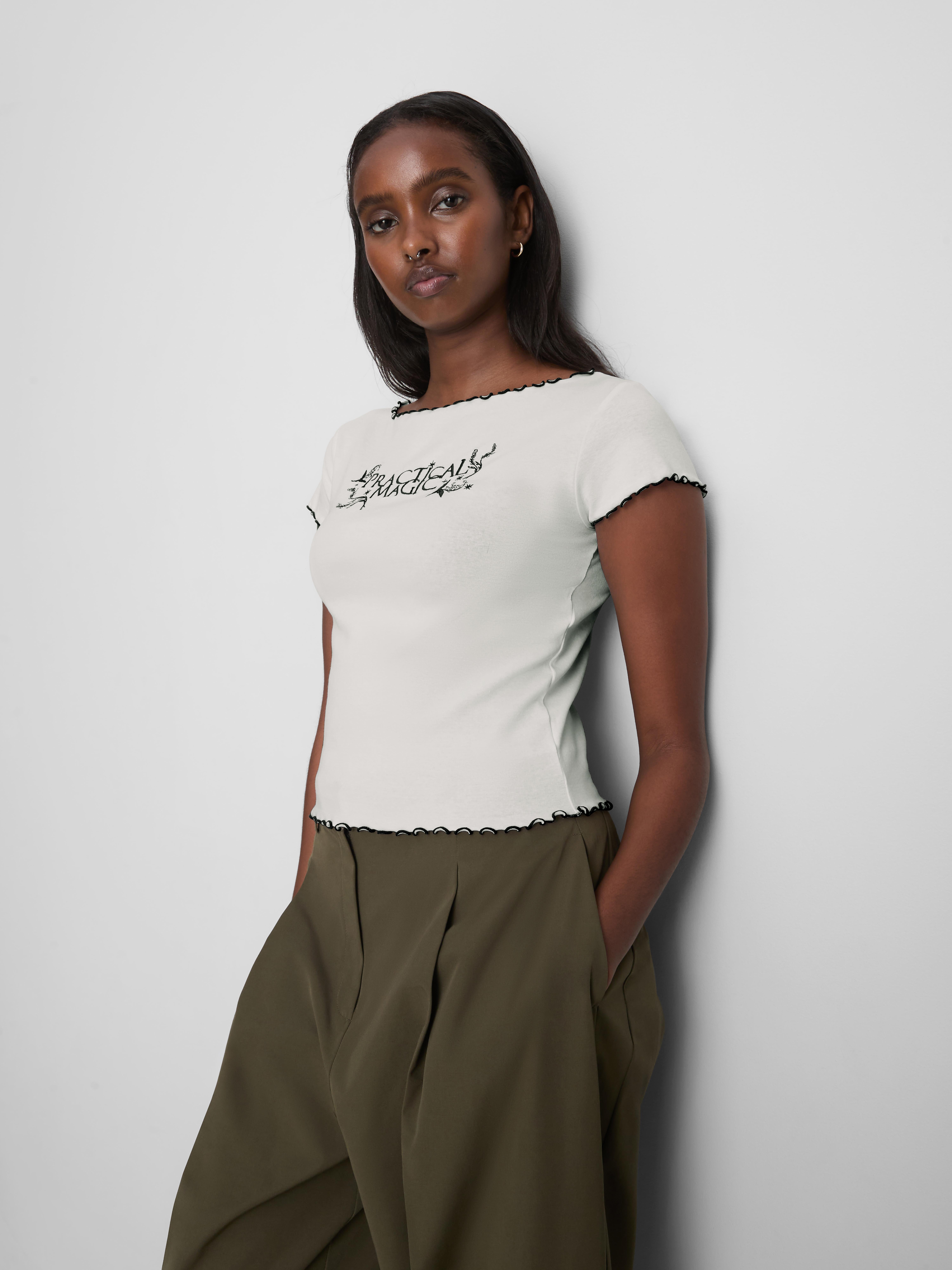 The Primark Scene | Practical Magic Boatneck Baby Tee