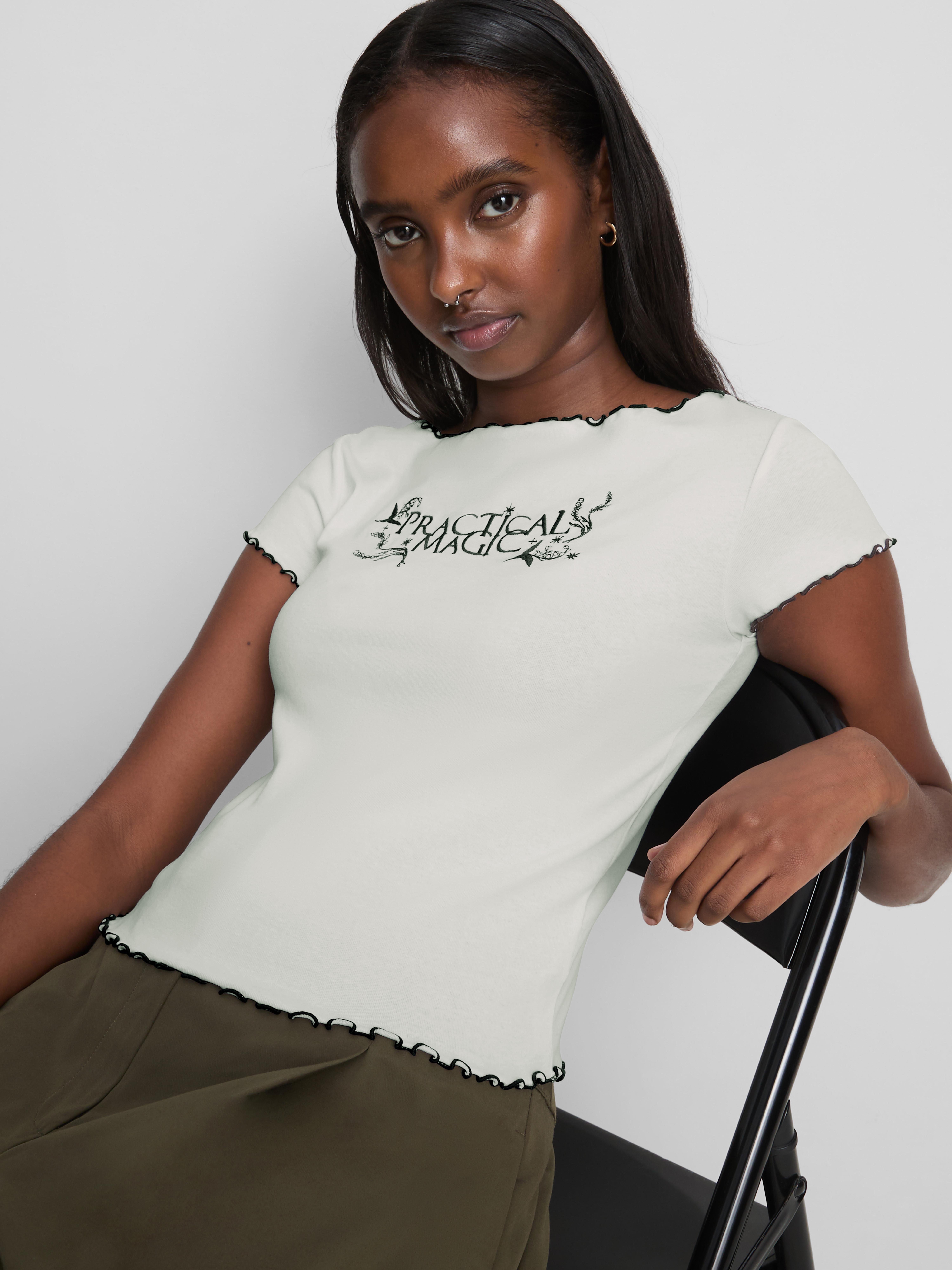 The Primark Scene | Practical Magic Boatneck Baby Tee