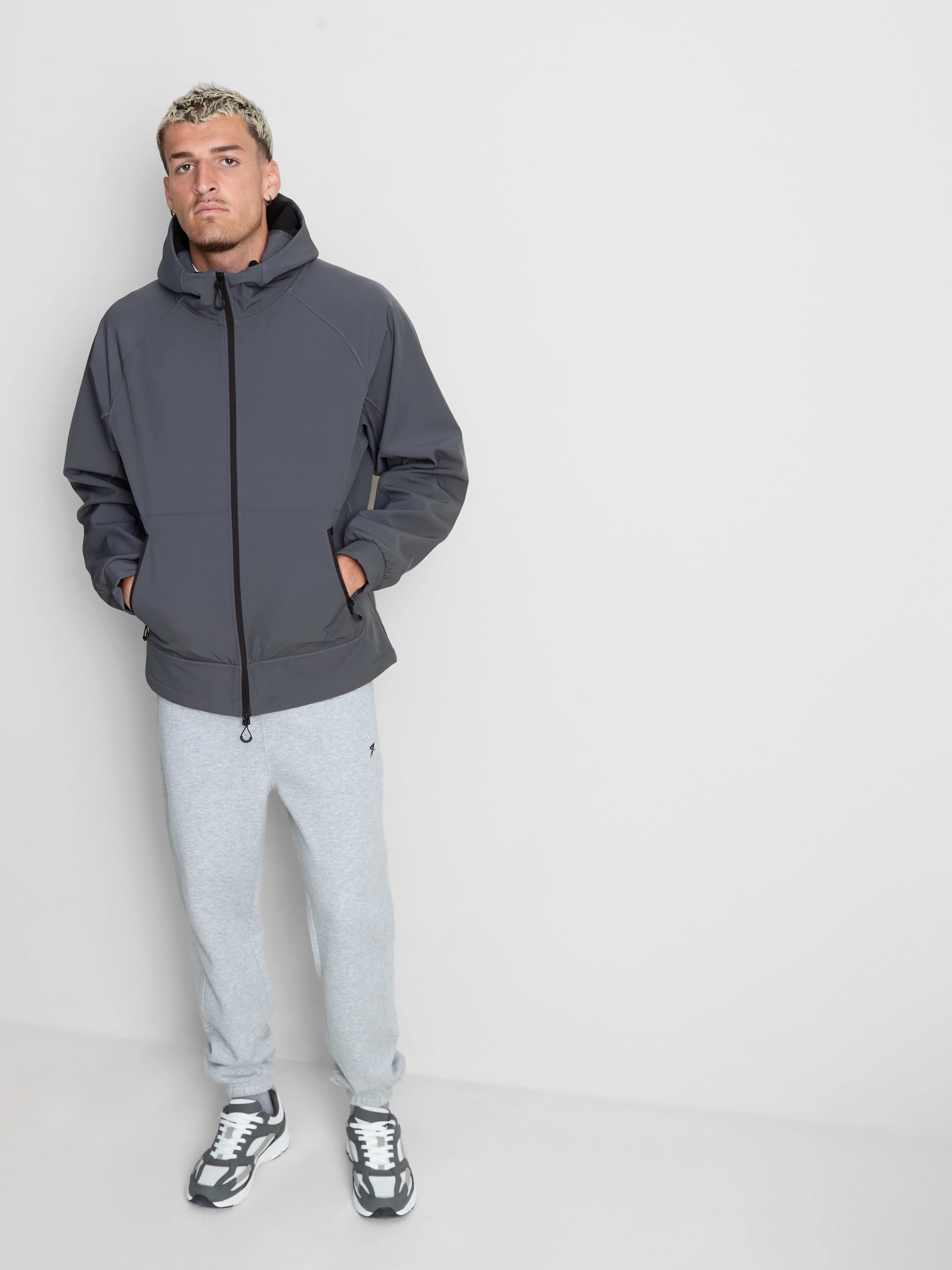 Zip-Up Hooded Performance Jacket Blue