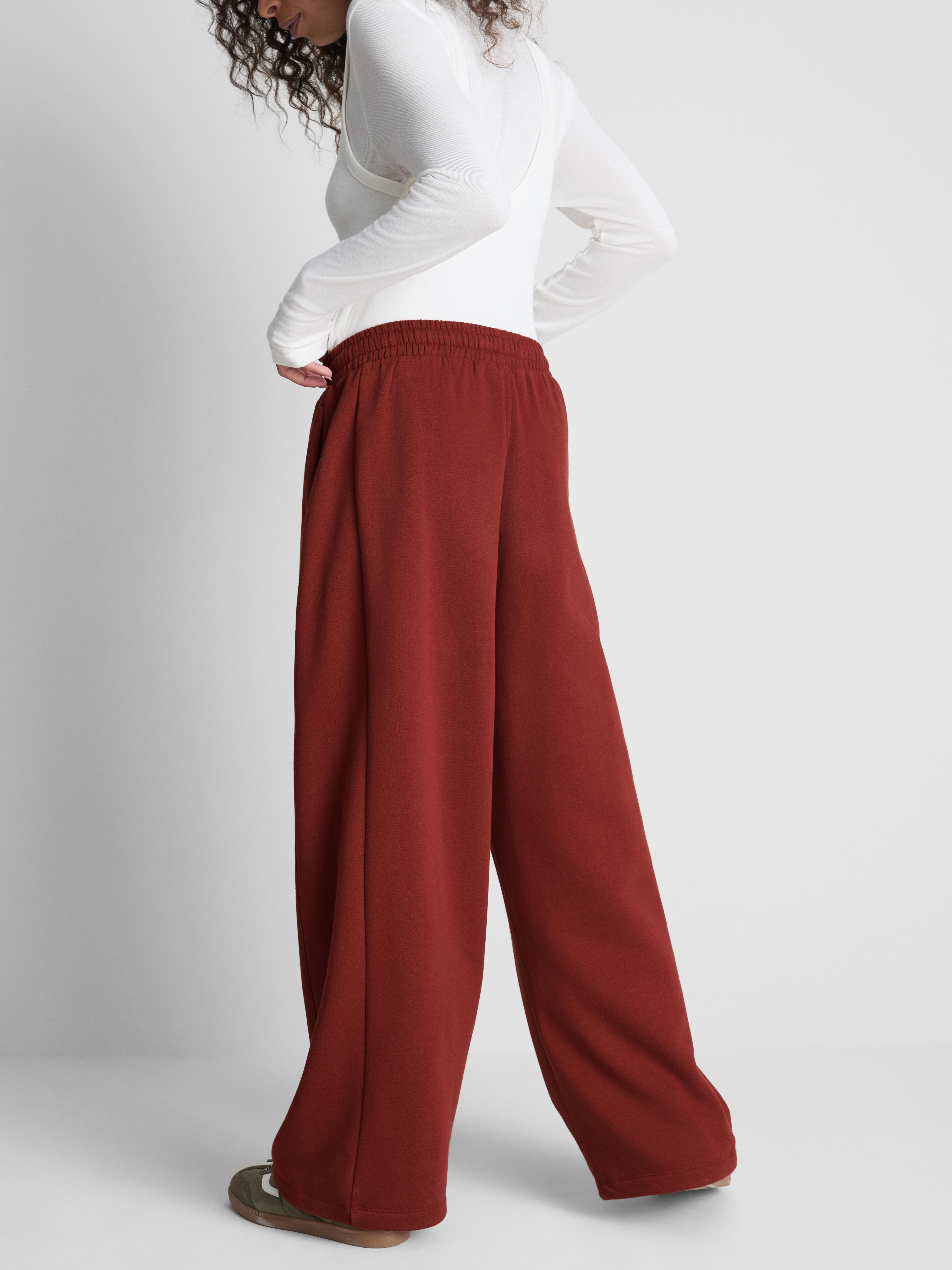 Cotton Rich Wide Leg Sweatpants