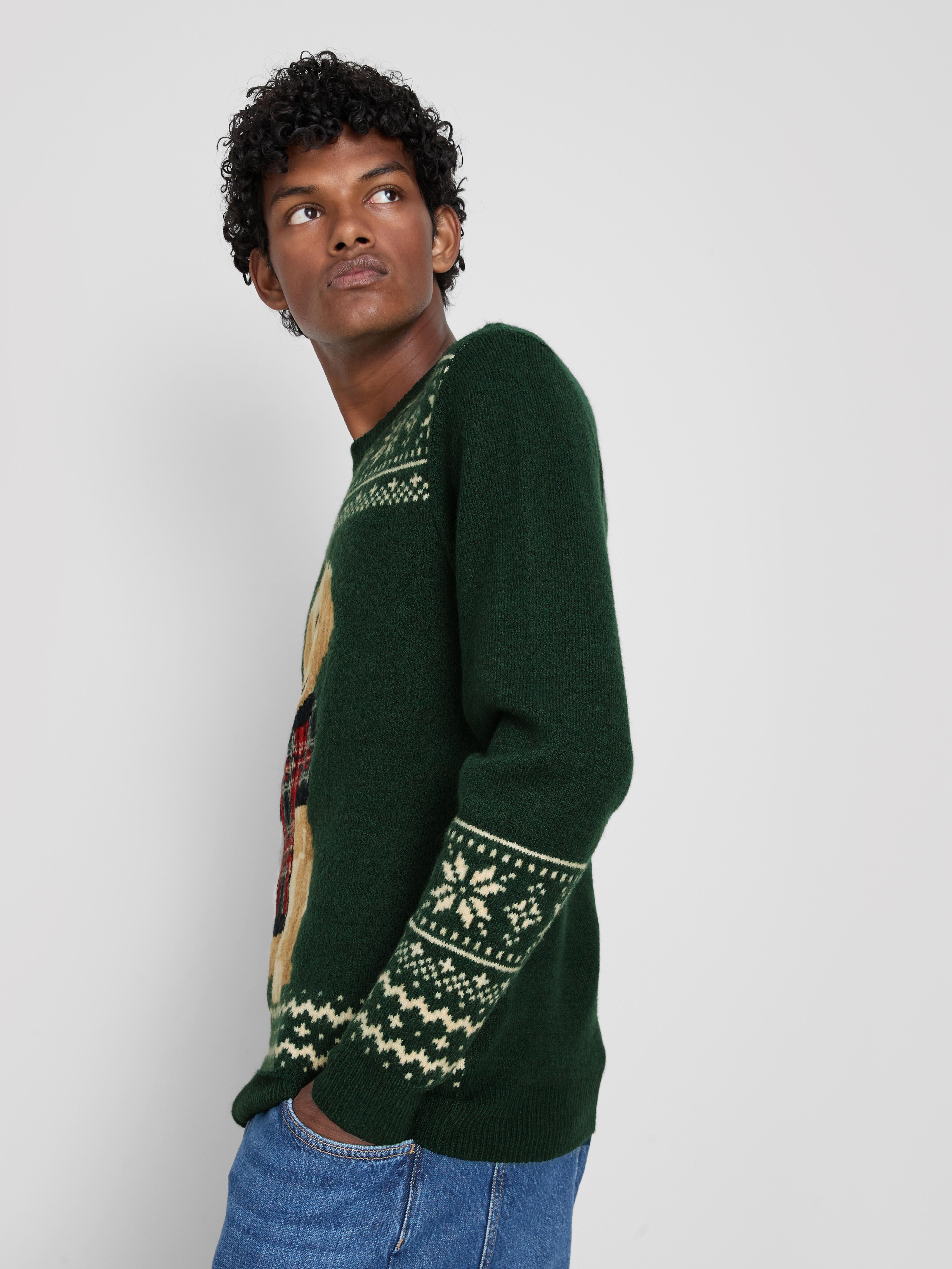 Men's Dog Fair Isle Family Matching Christmas Sweater