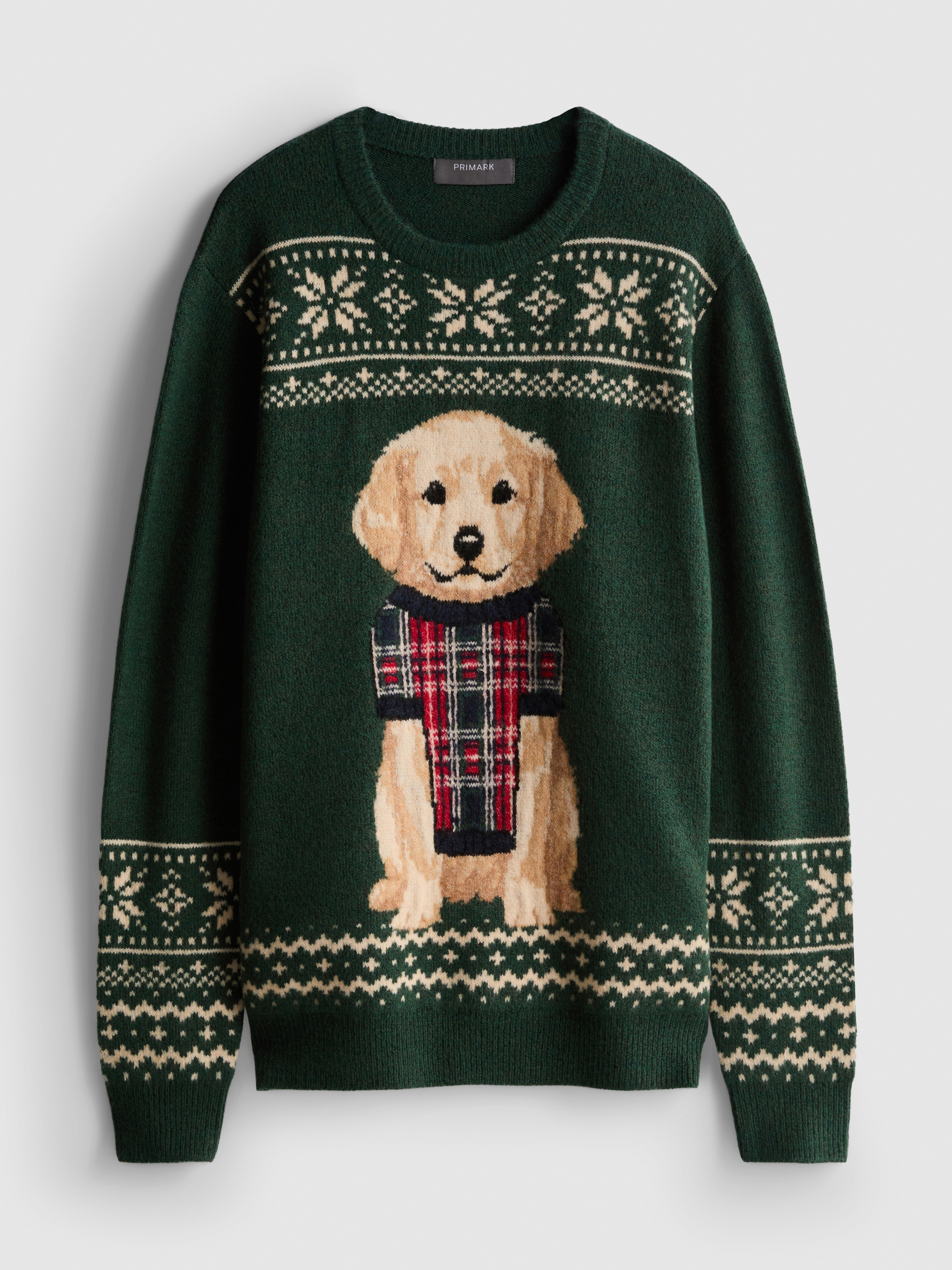 Men's Dog Fair Isle Family Matching Christmas Sweater