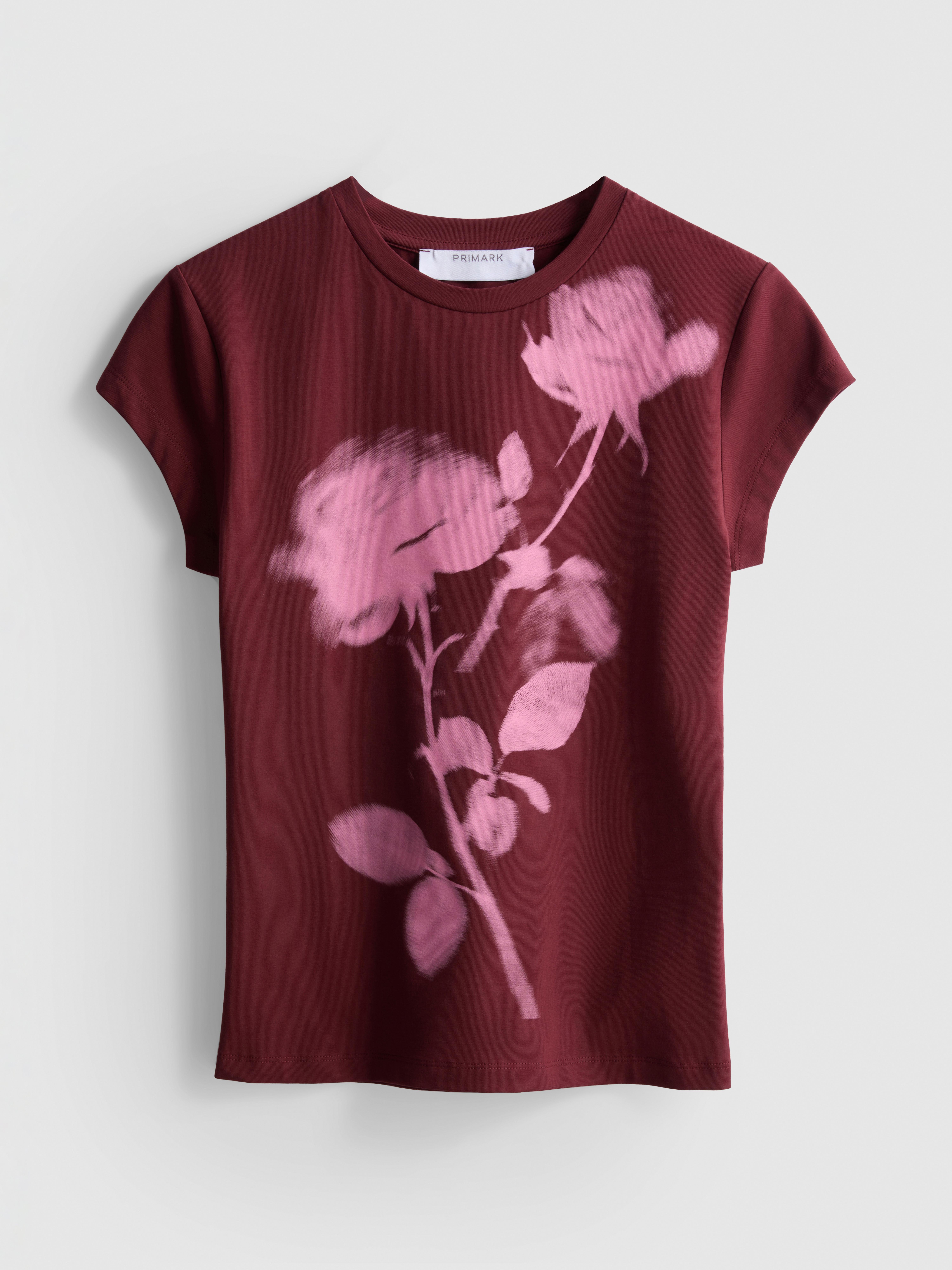 Cotton Printed Floral Baby Tee