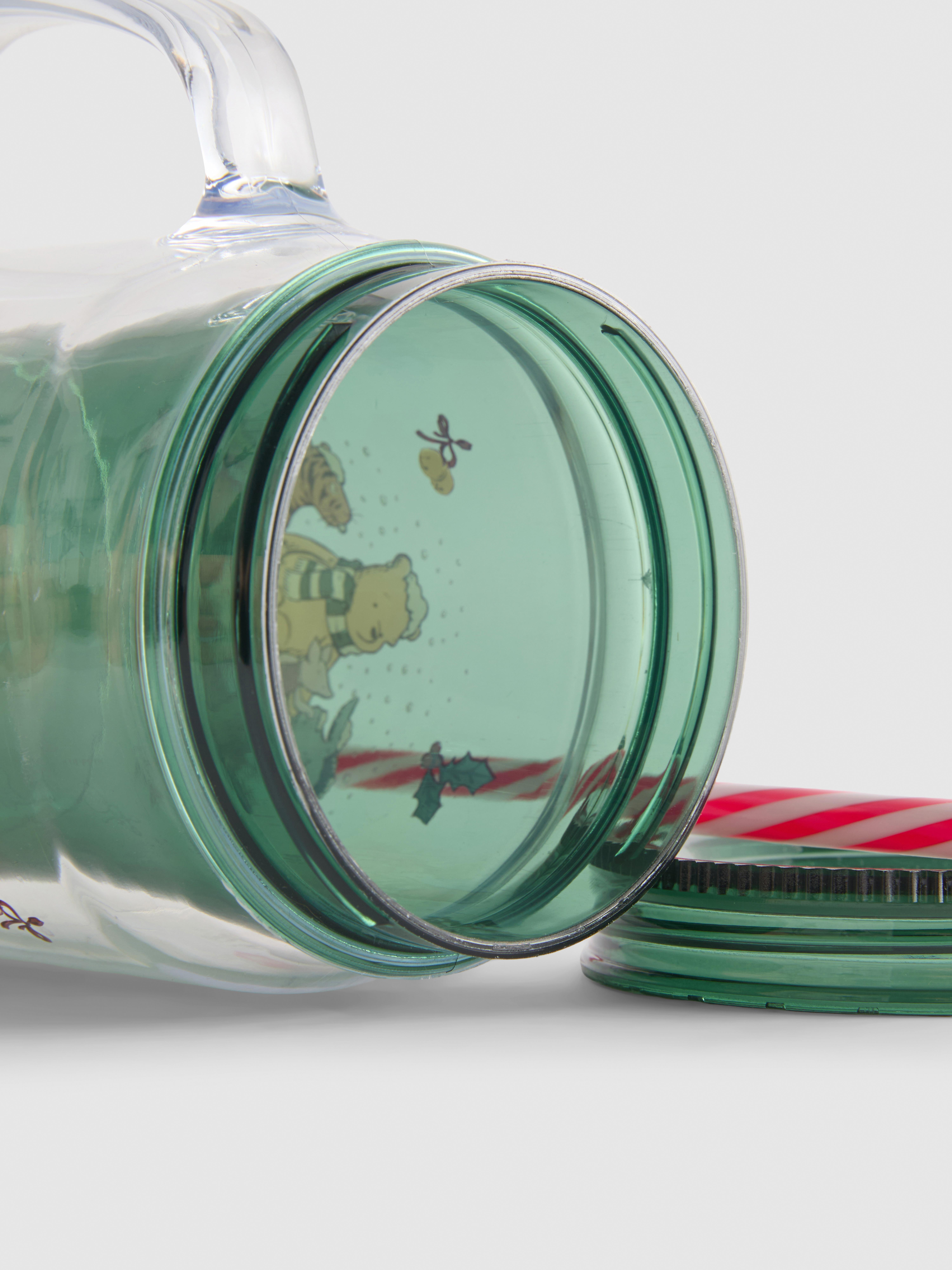 Disney’s Winnie the Pooh Christmas Mason Jar with Straw