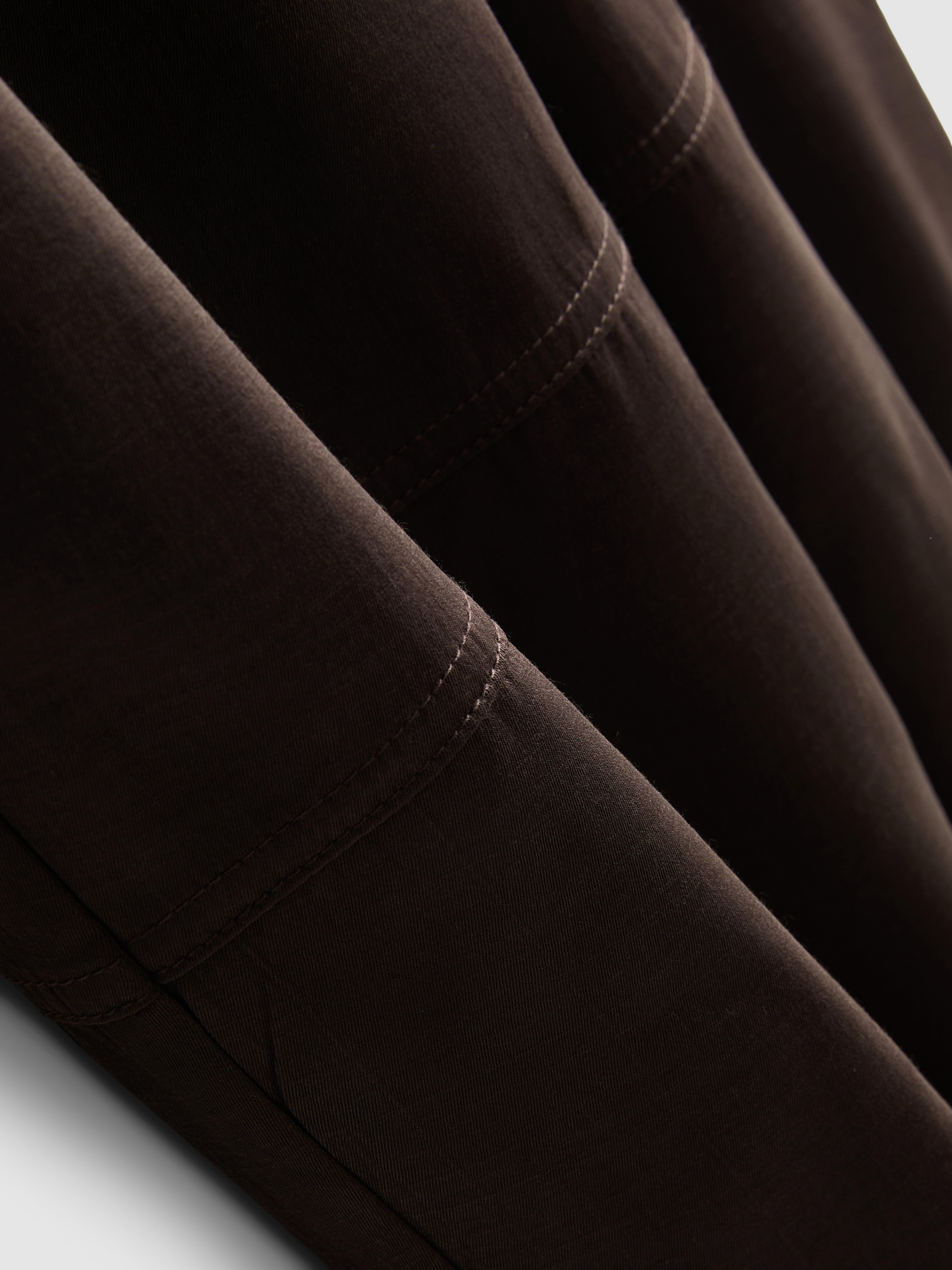 The Edit Satin Tapered Pants