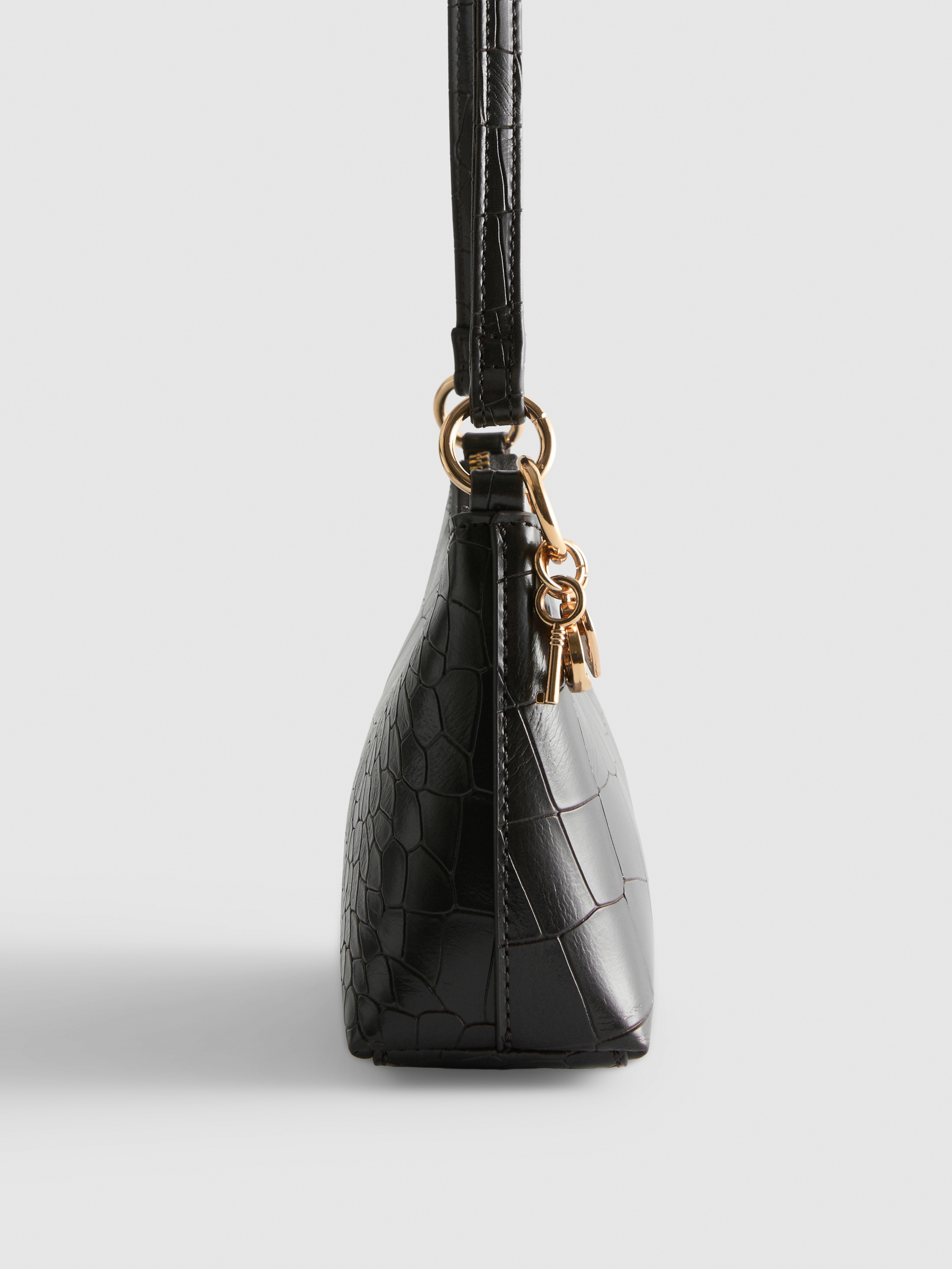 asos backpack in navy faux leather with crocodile effect BELTLEY Artisanal French Patina Belly  Midnight Bl embossed leather ASOS DESIGN faux leather trench