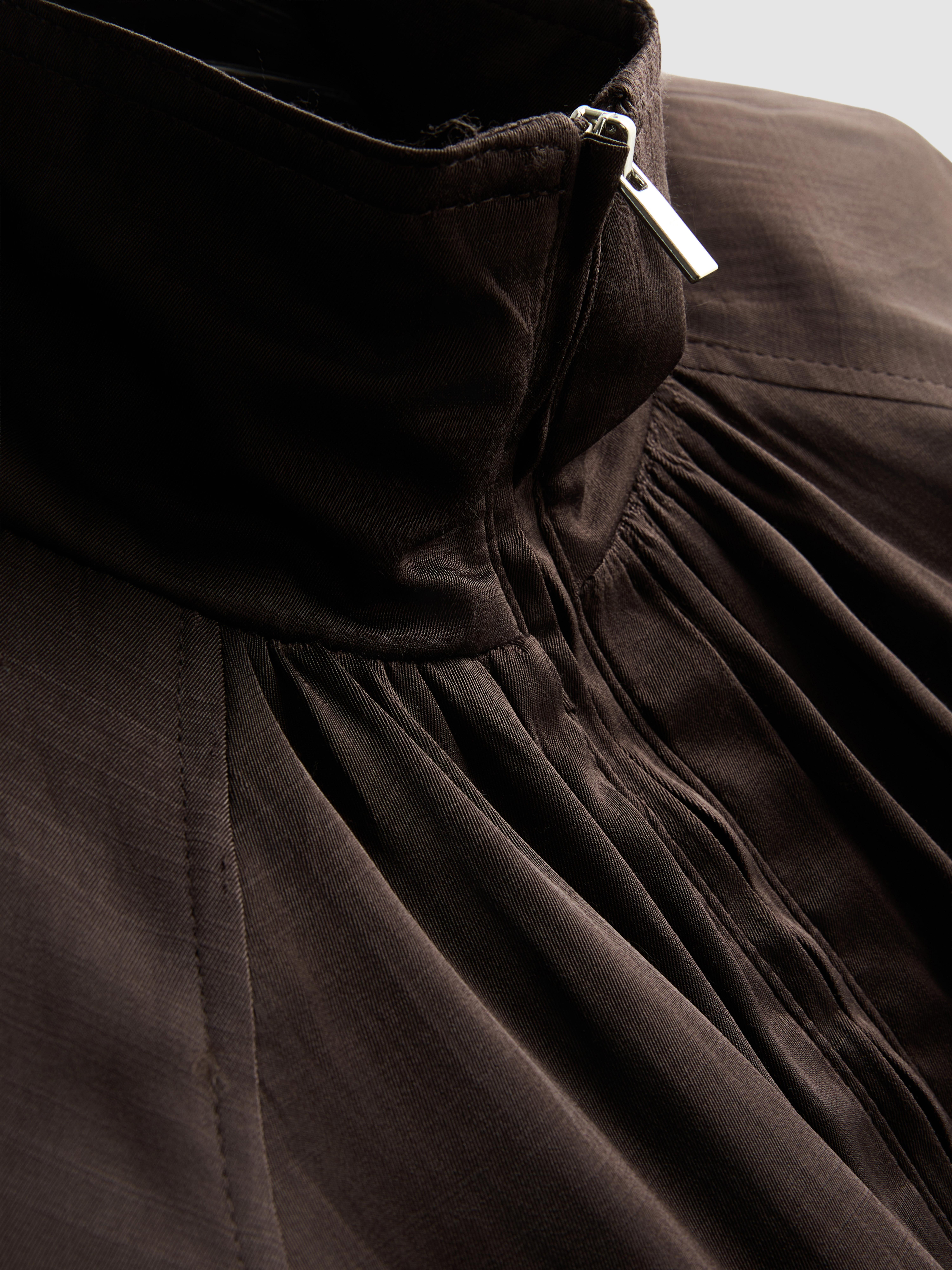 The Edit Satin Bomber Jacket