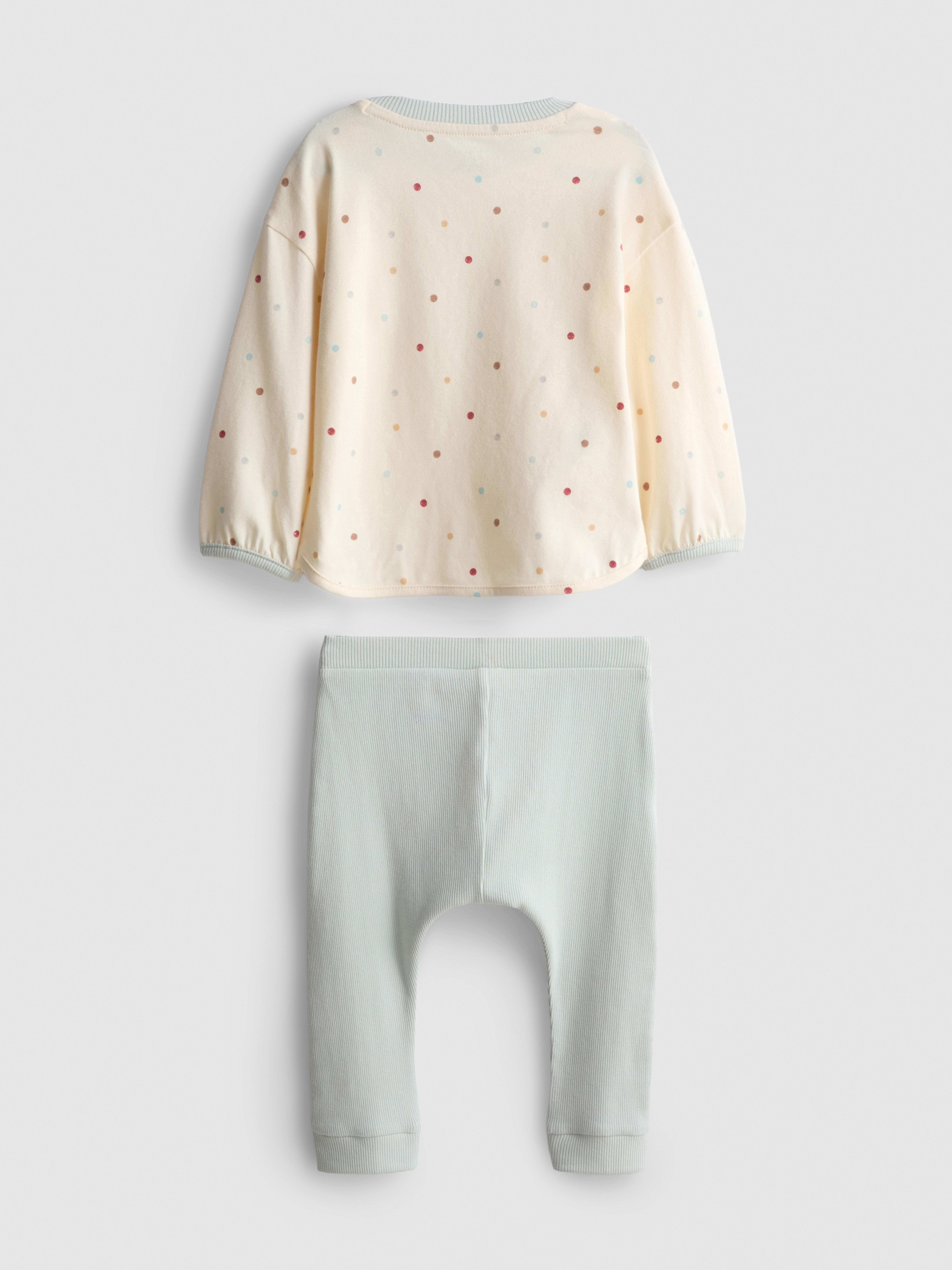 0-18mths | Cotton Rich T-Shirt and Leggings Set