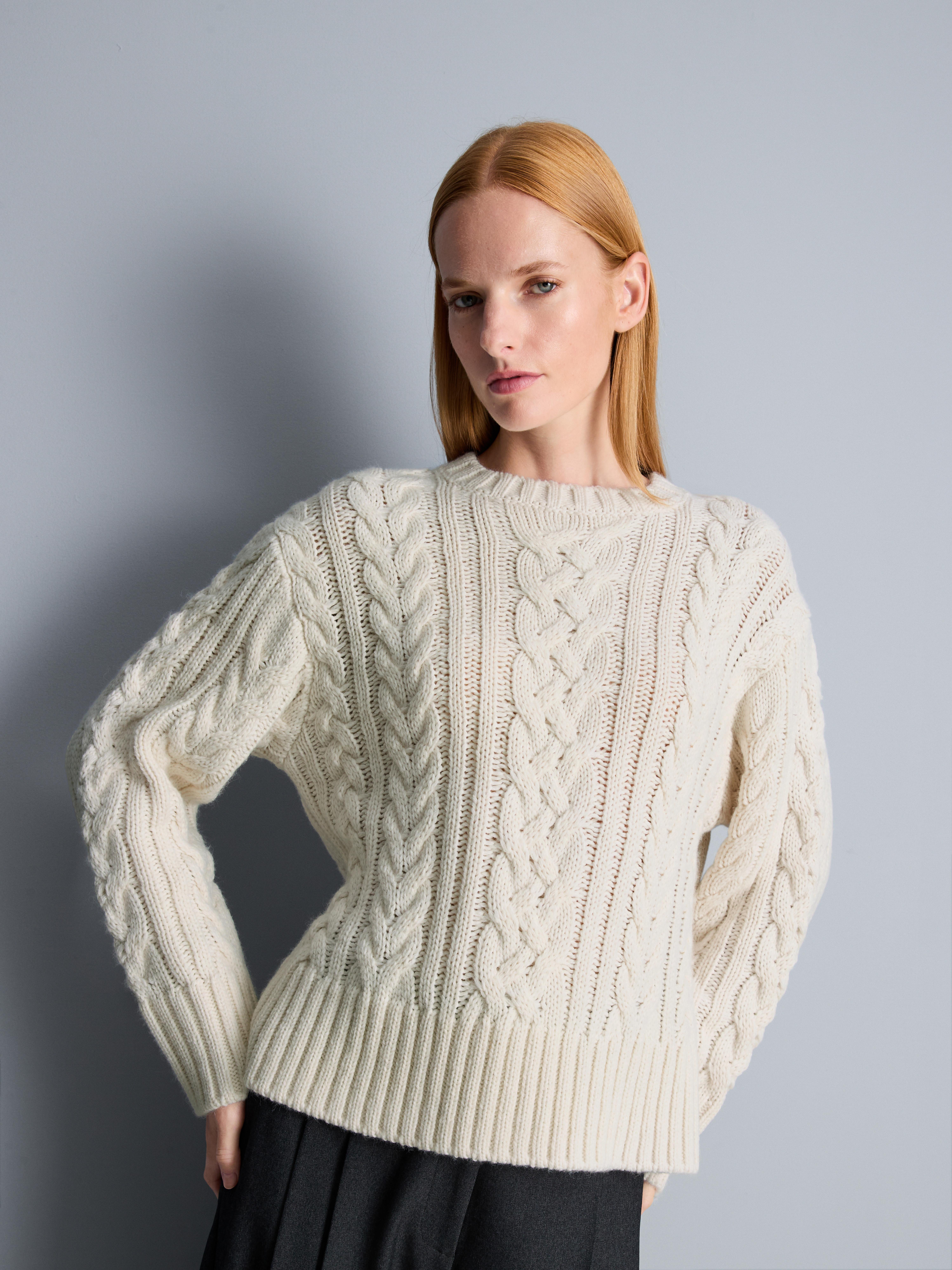 Oversized Cable Knit Jumper