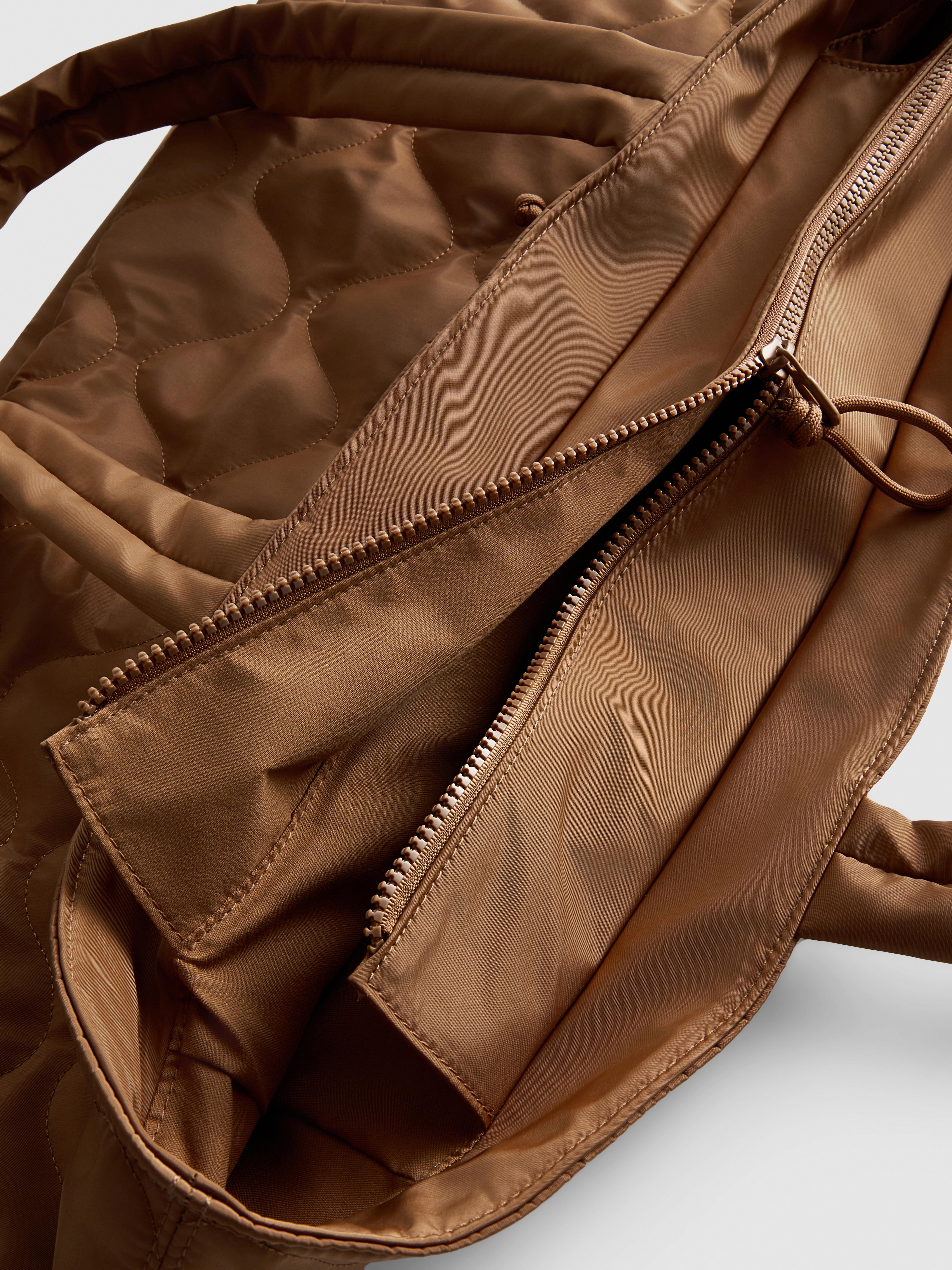 Quilted Zip Shopper Bag