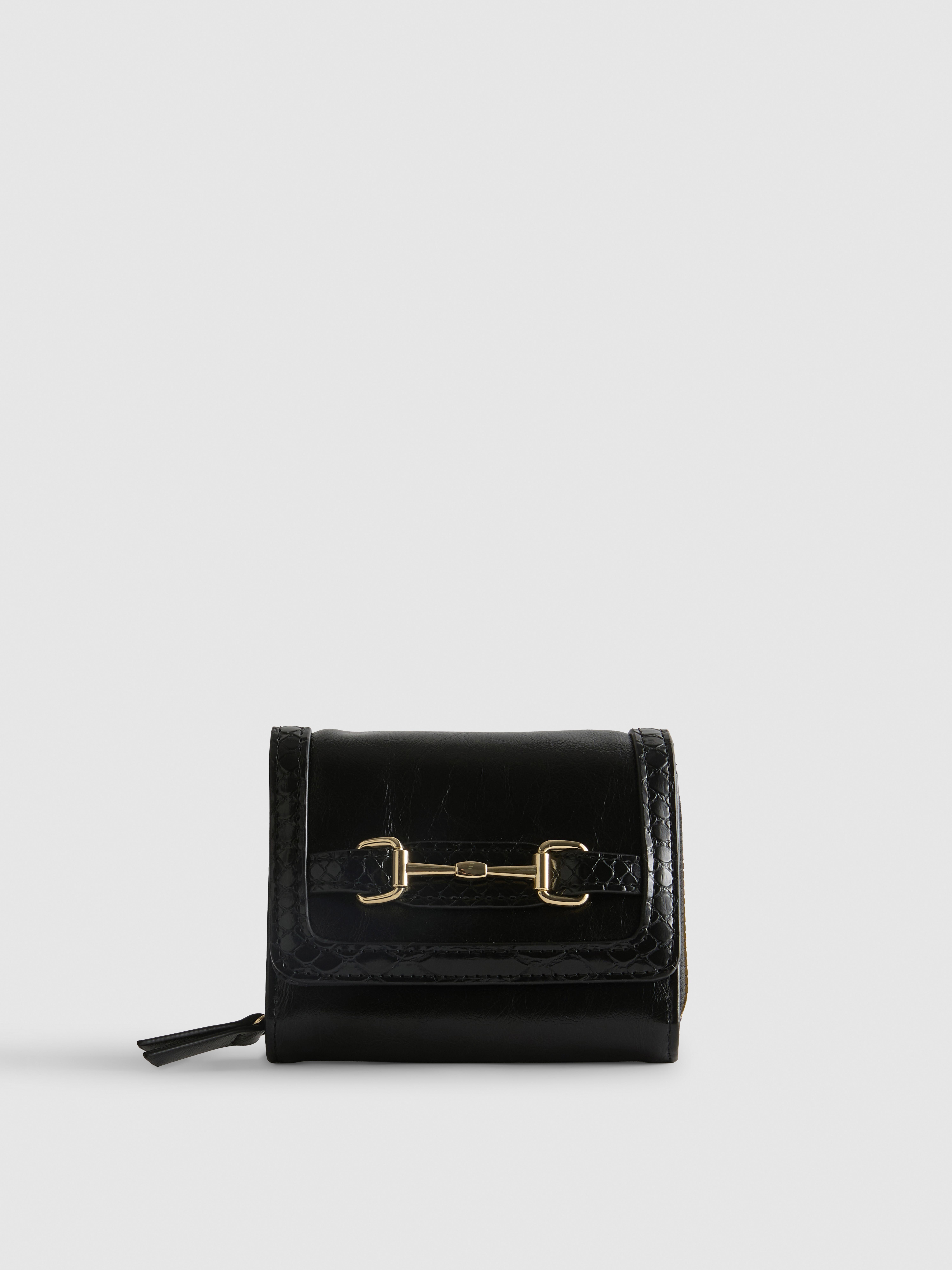 Portofel cu ornament Negru