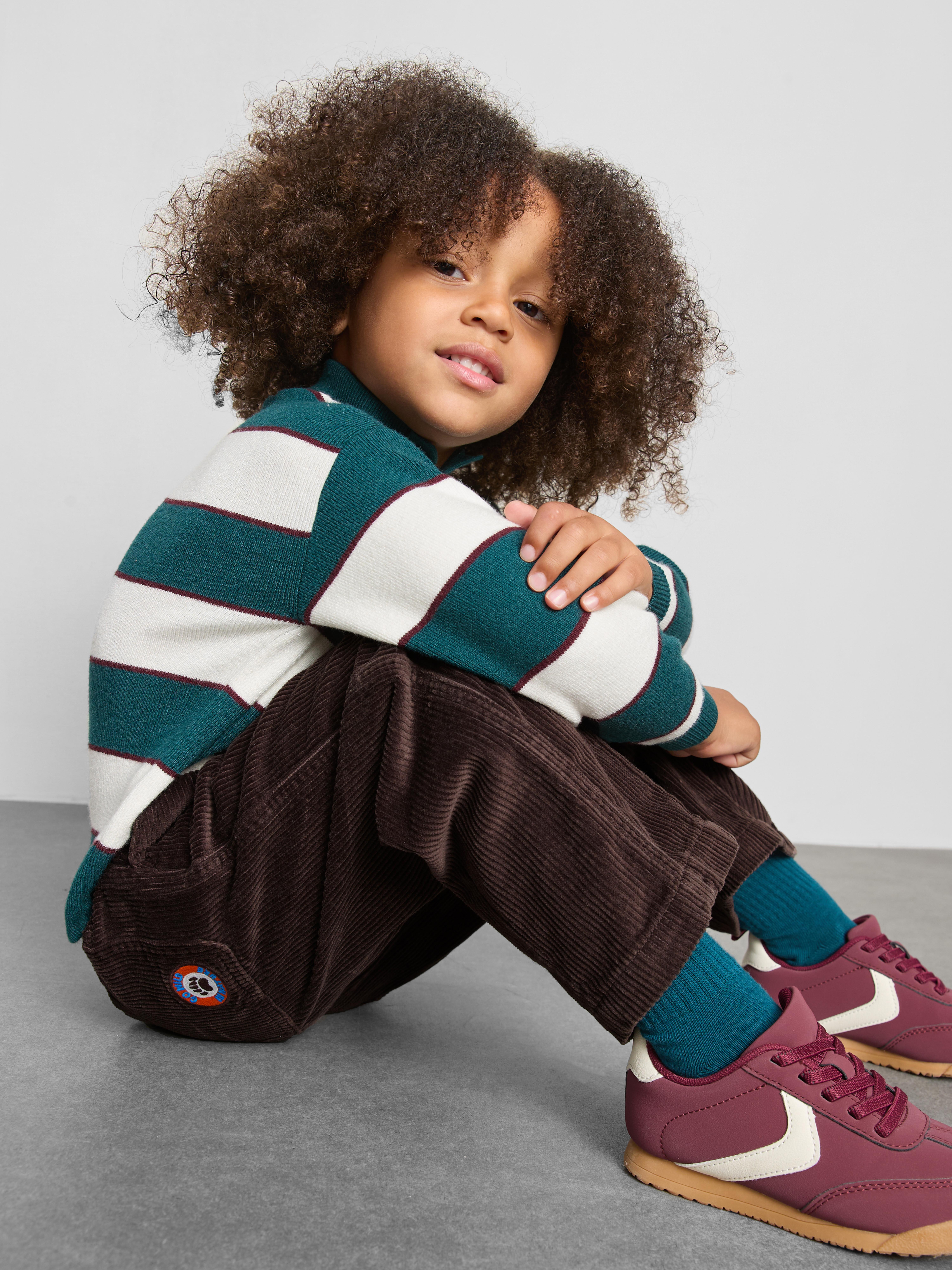 1-9yrs | Pure Cotton Corduroy Embroidered Pants