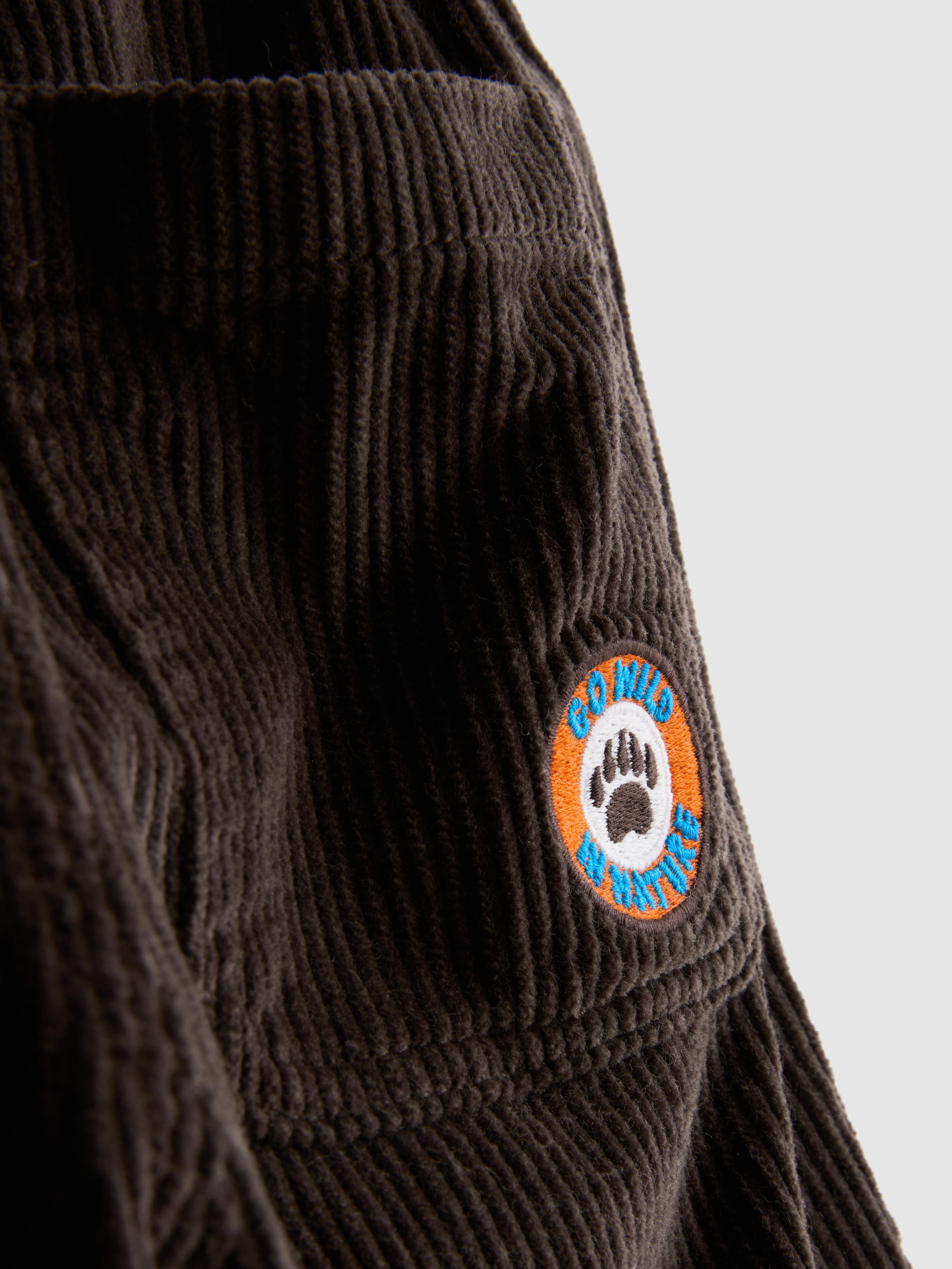 1-9yrs | Pure Cotton Corduroy Embroidered Pants
