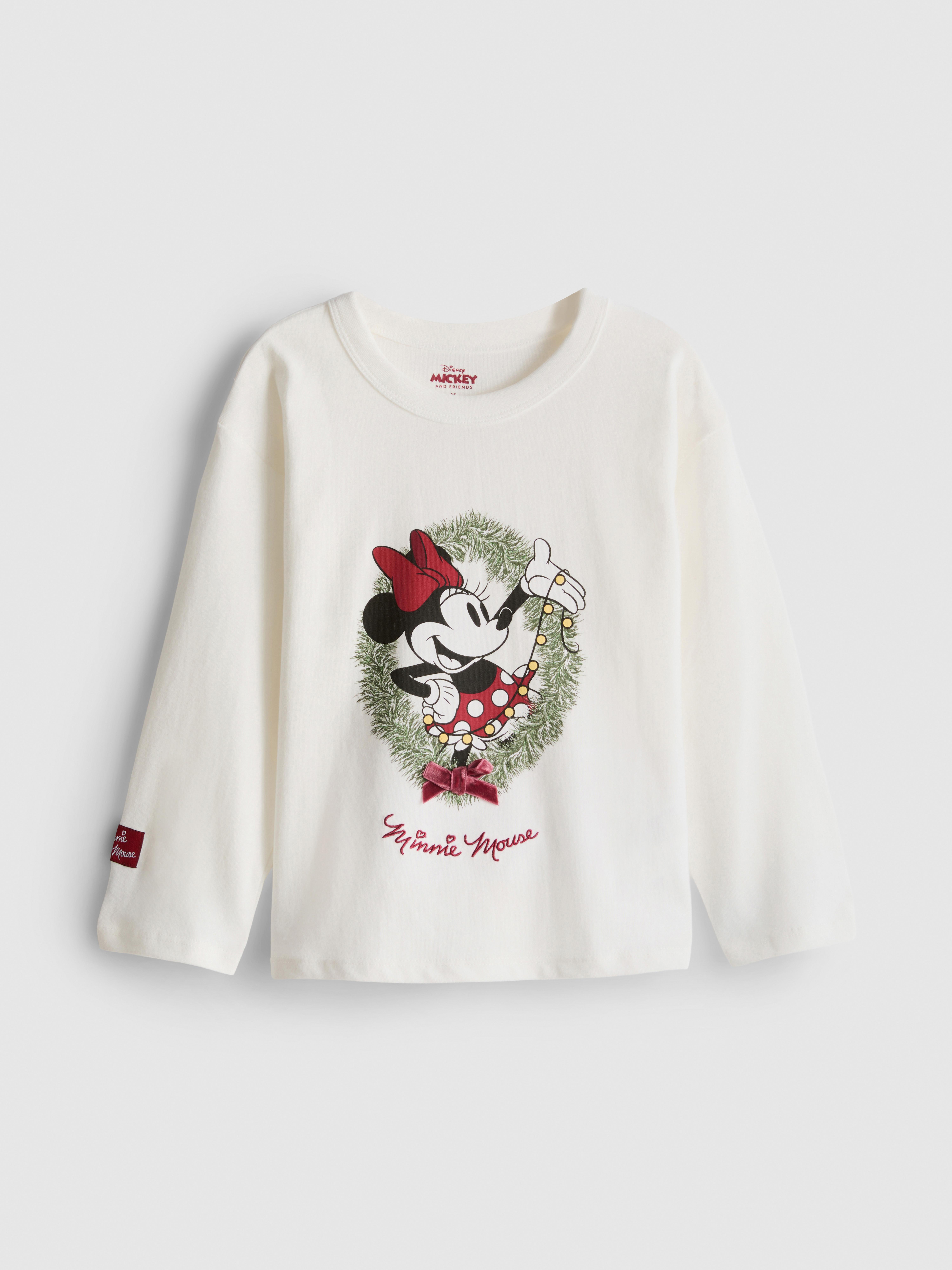 1-9yrs | Disney’s Minnie Mouse Christmas Long Sleeve T-Shirt
