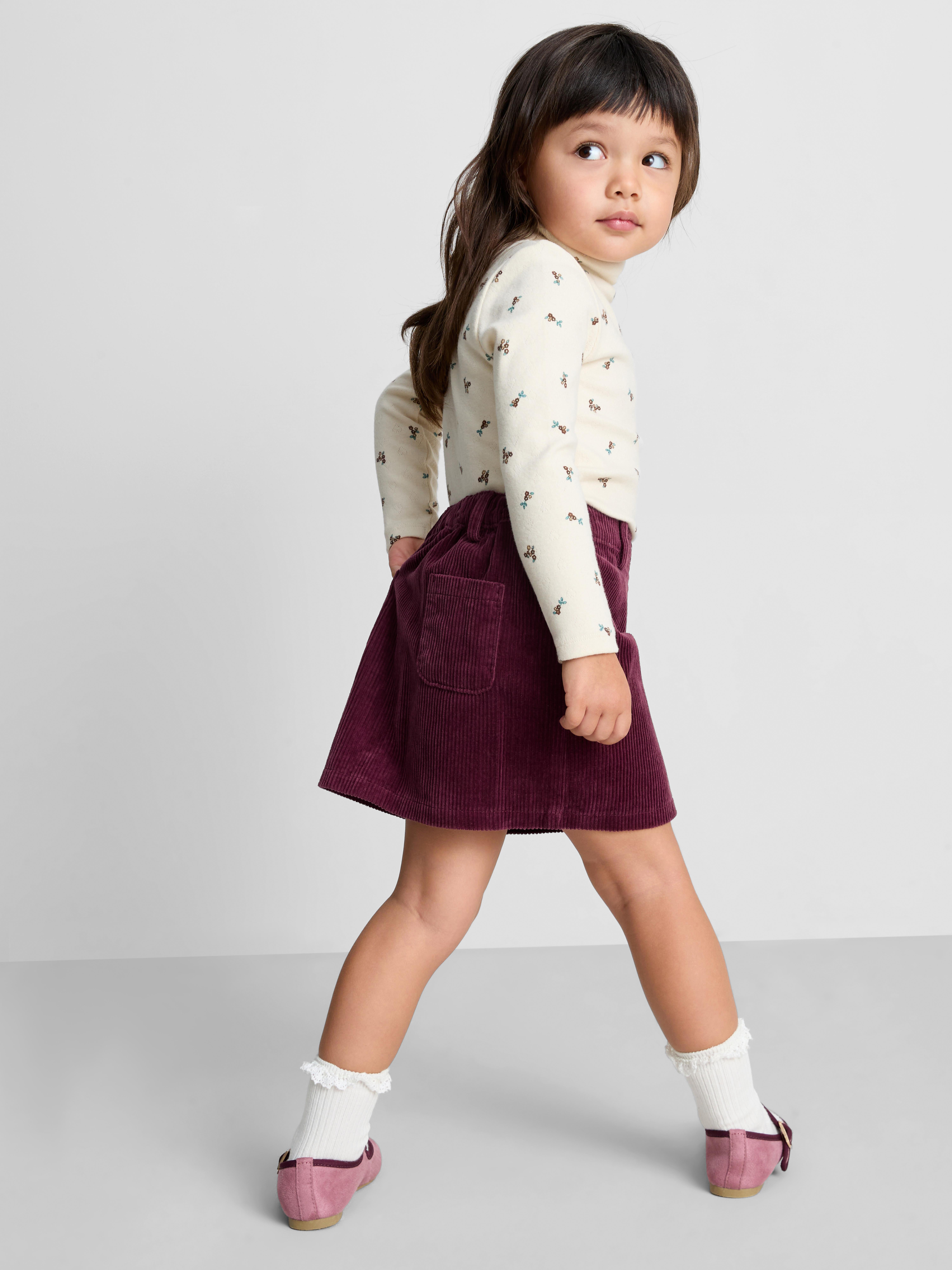 1-9yrs | Pure Cotton Corduroy Skirt