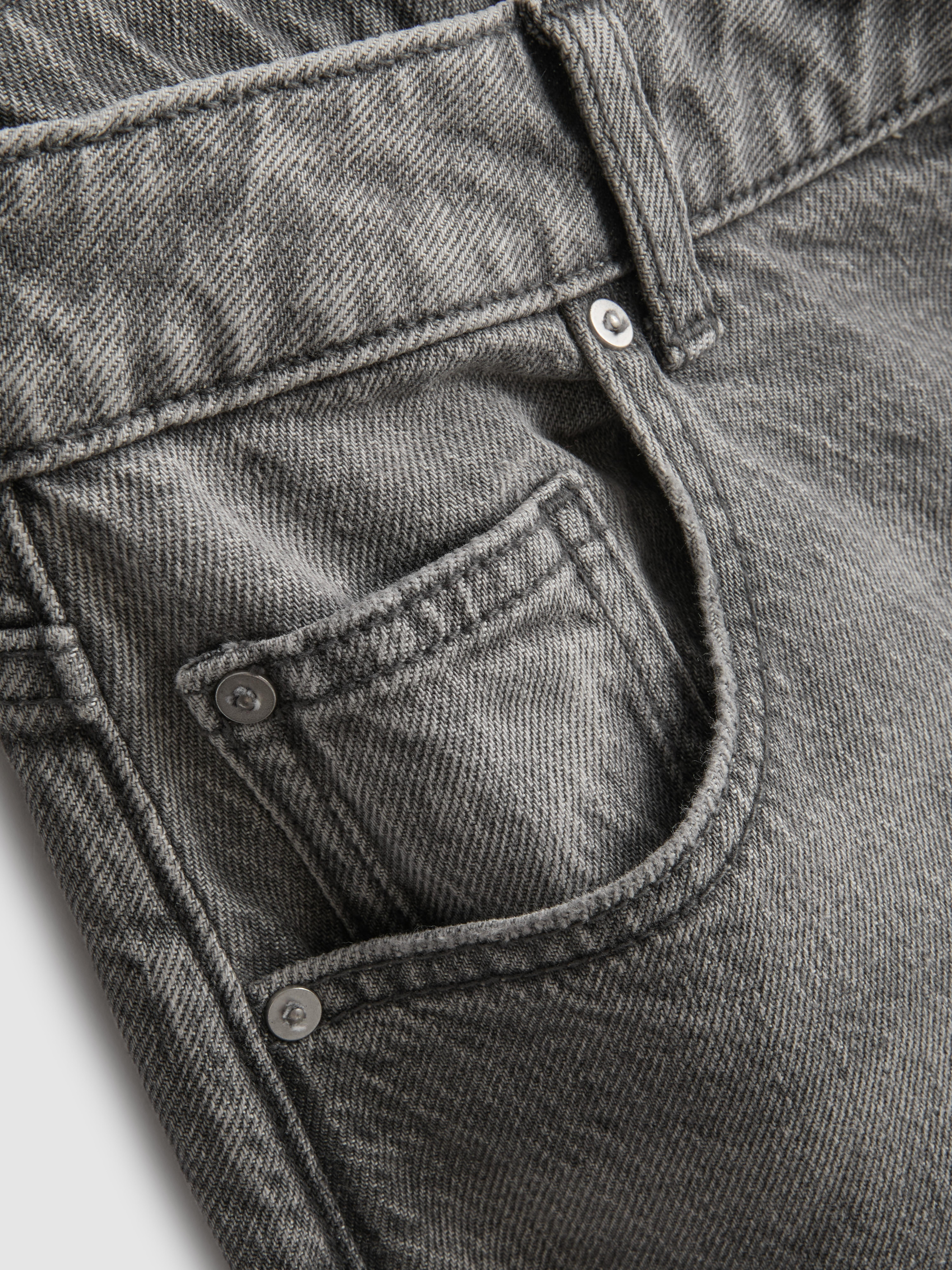 Cotton-Rich Mid Rise Wide Leg Jeans
