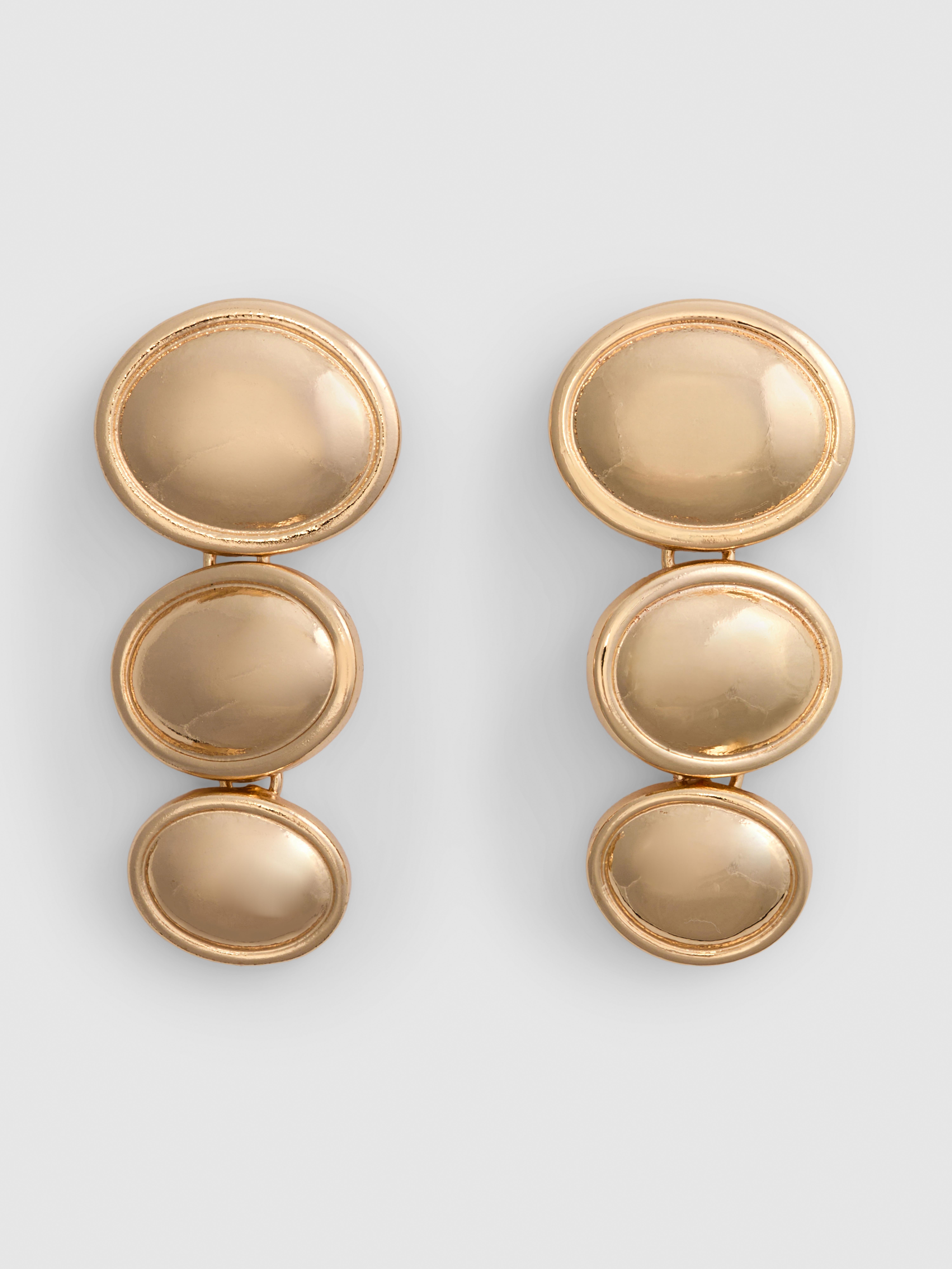 Coleen Disc Drop Earrings