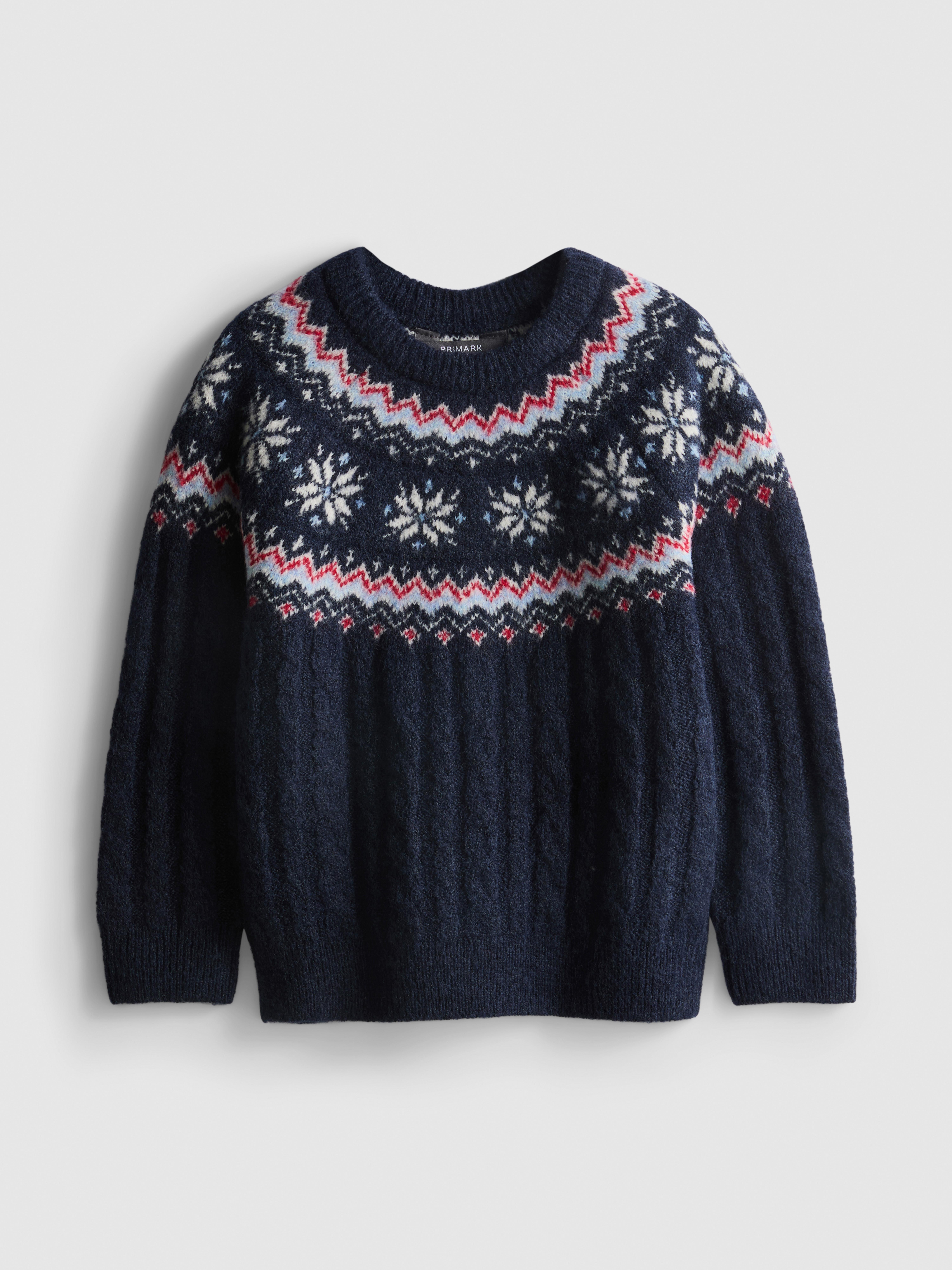 Boys Navy 1-9yrs | Fair Isle Family Christmas Jumper | Penneys