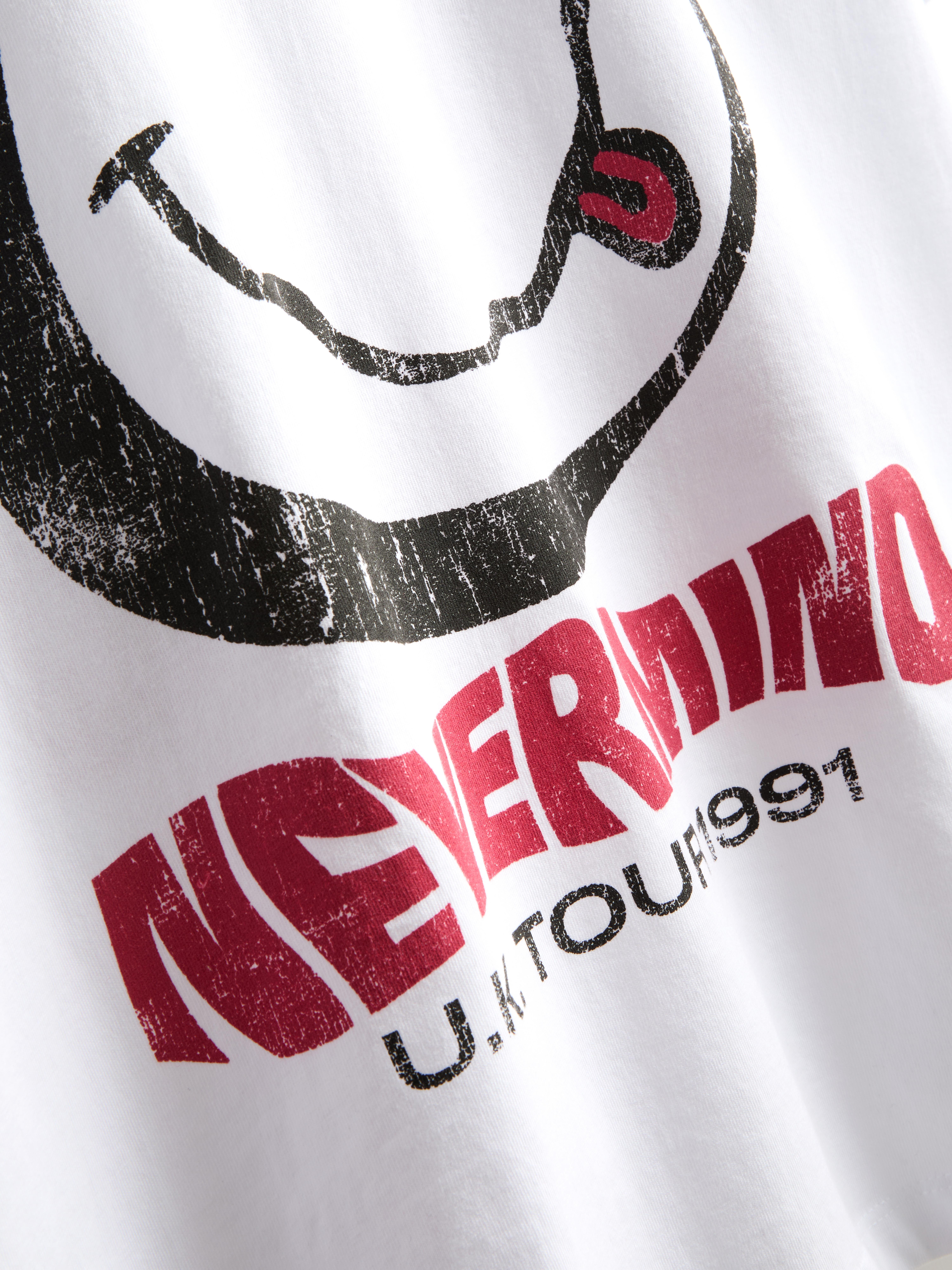 T-shirt met print Nirvana