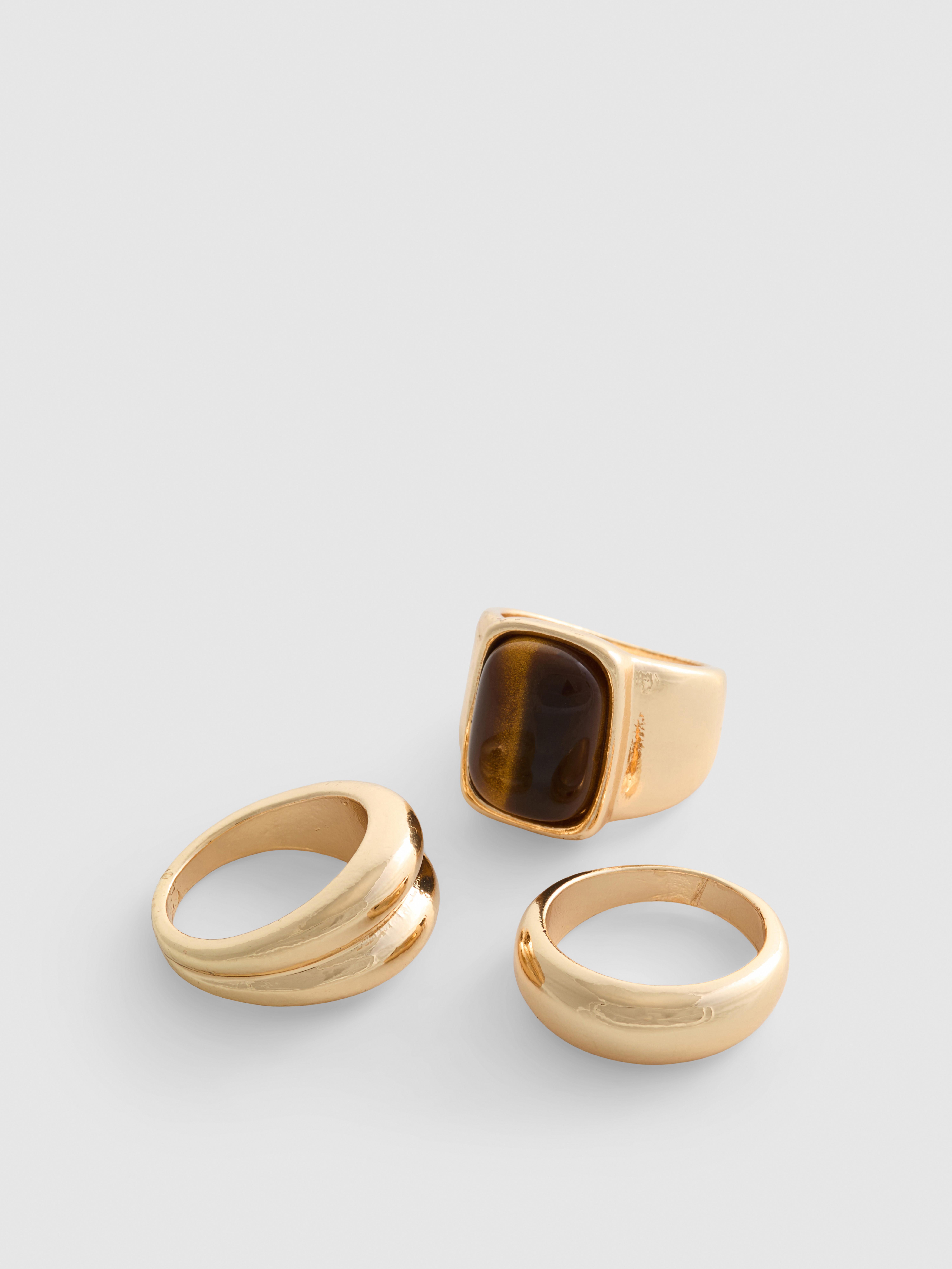 By Coleen 3pk Statement Rings