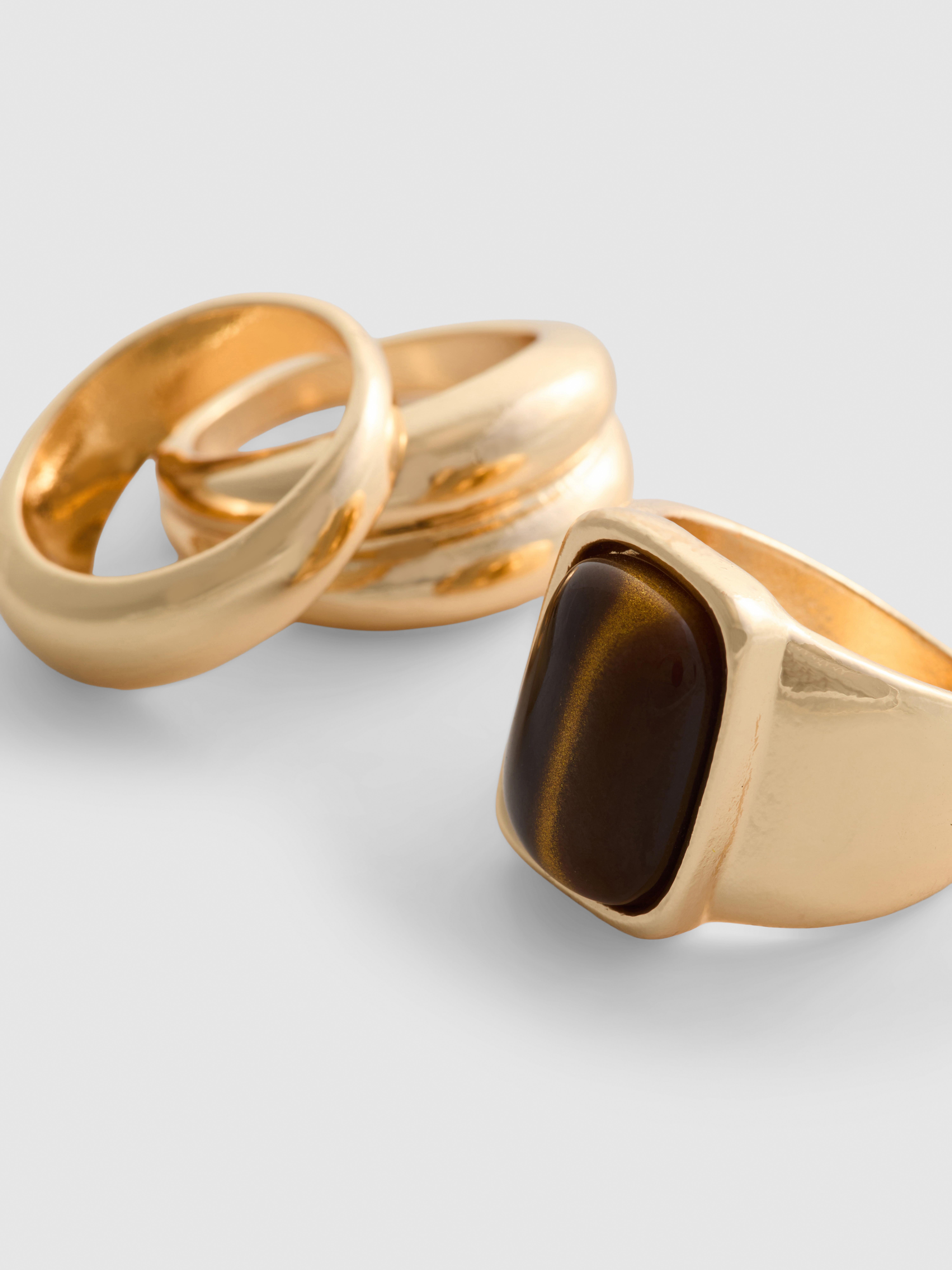 By Coleen 3pk Statement Rings