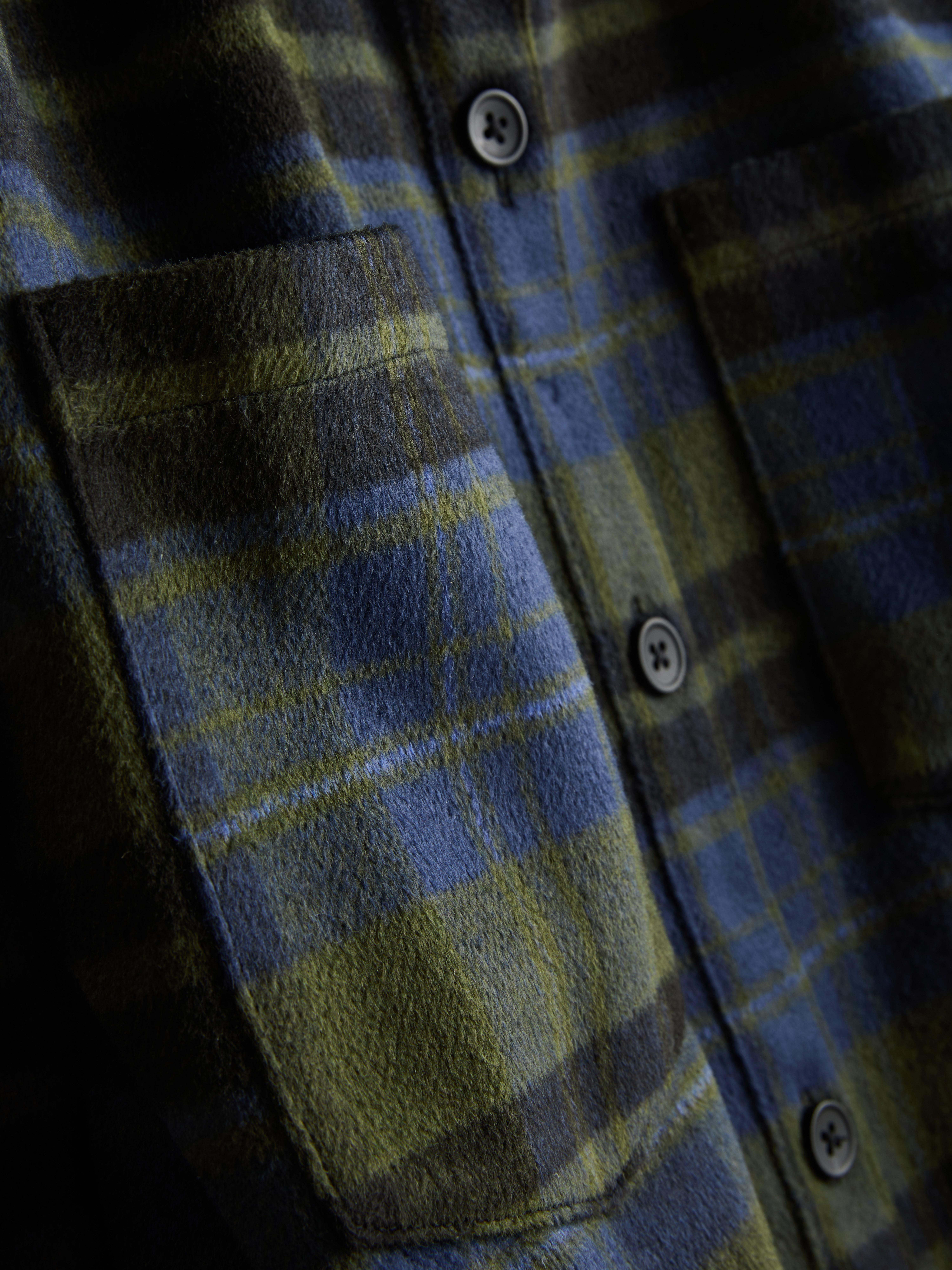 Check Button-Up Overshirt