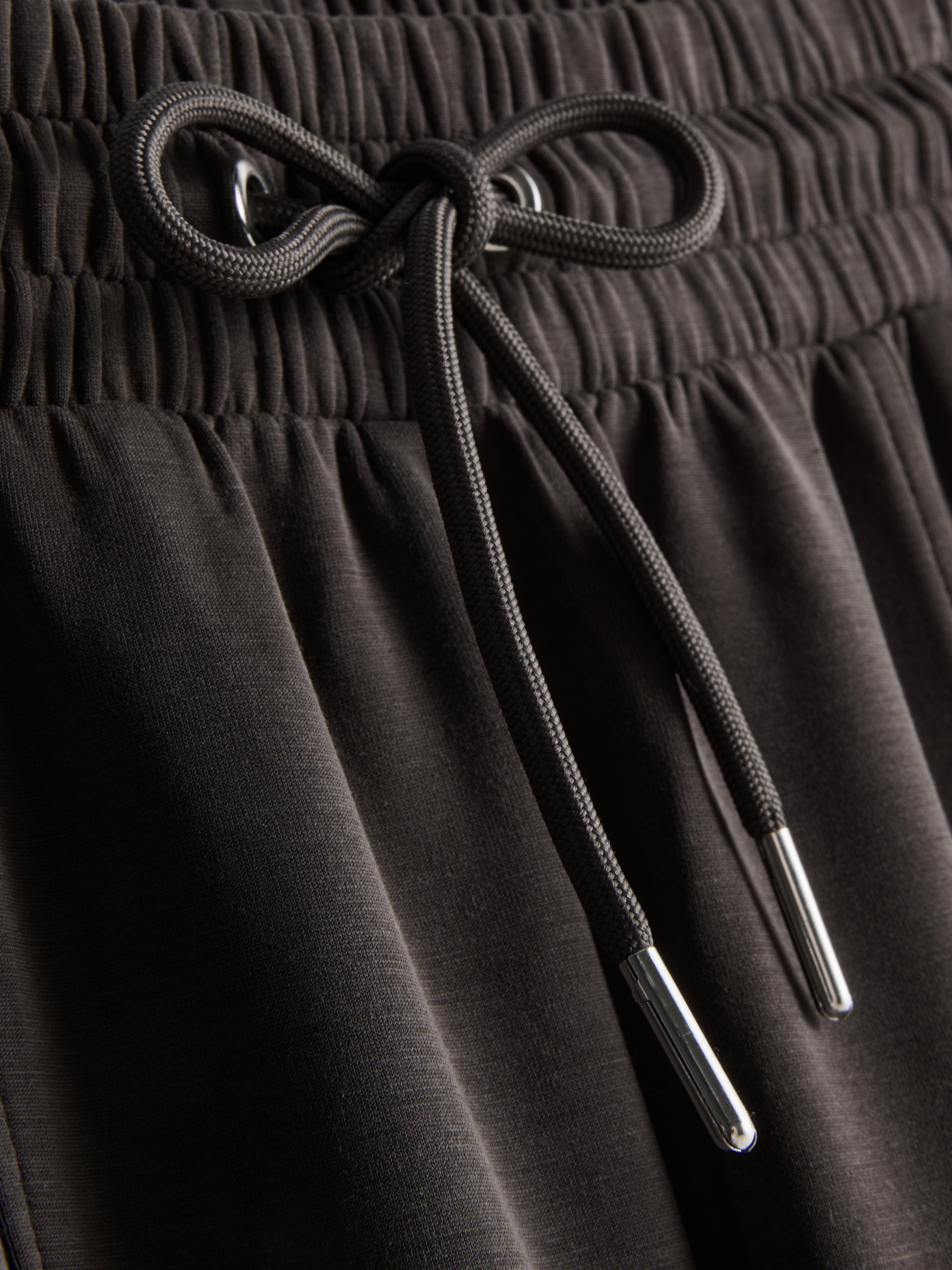 Modal Blend Seam Detail Wide Leg Joggers