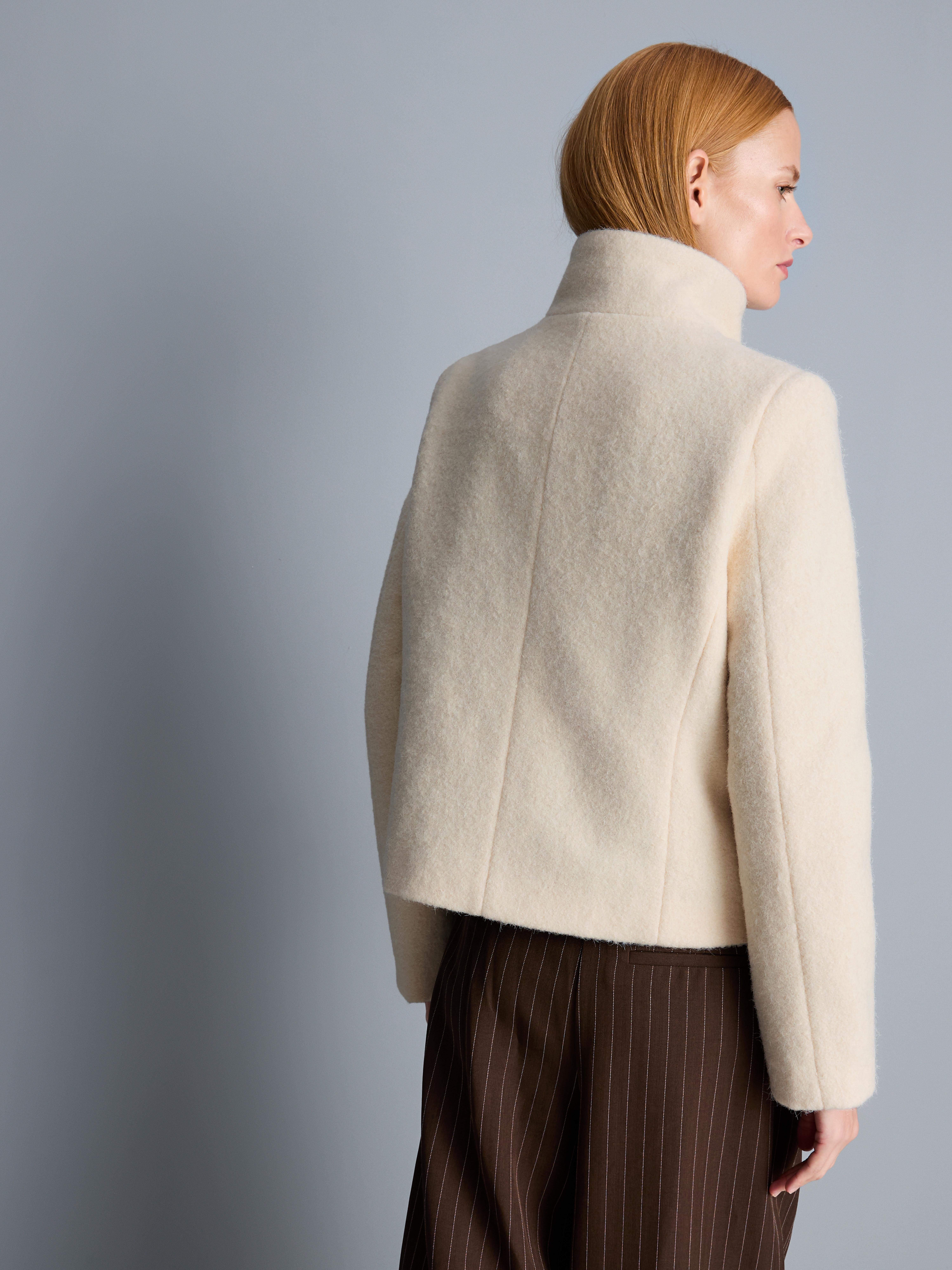 Brushed High-Neck Jacket