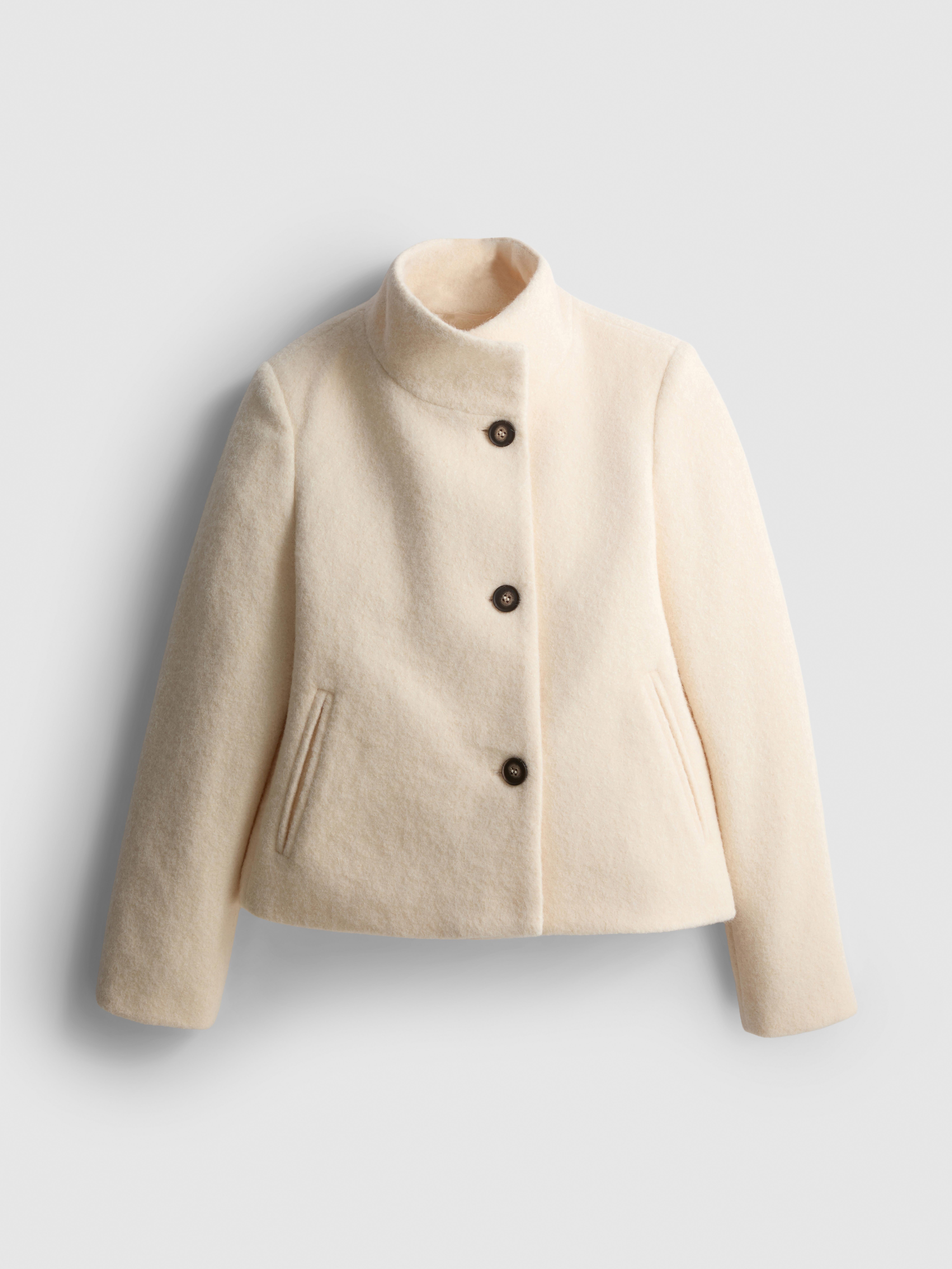 Brushed High-Neck Jacket
