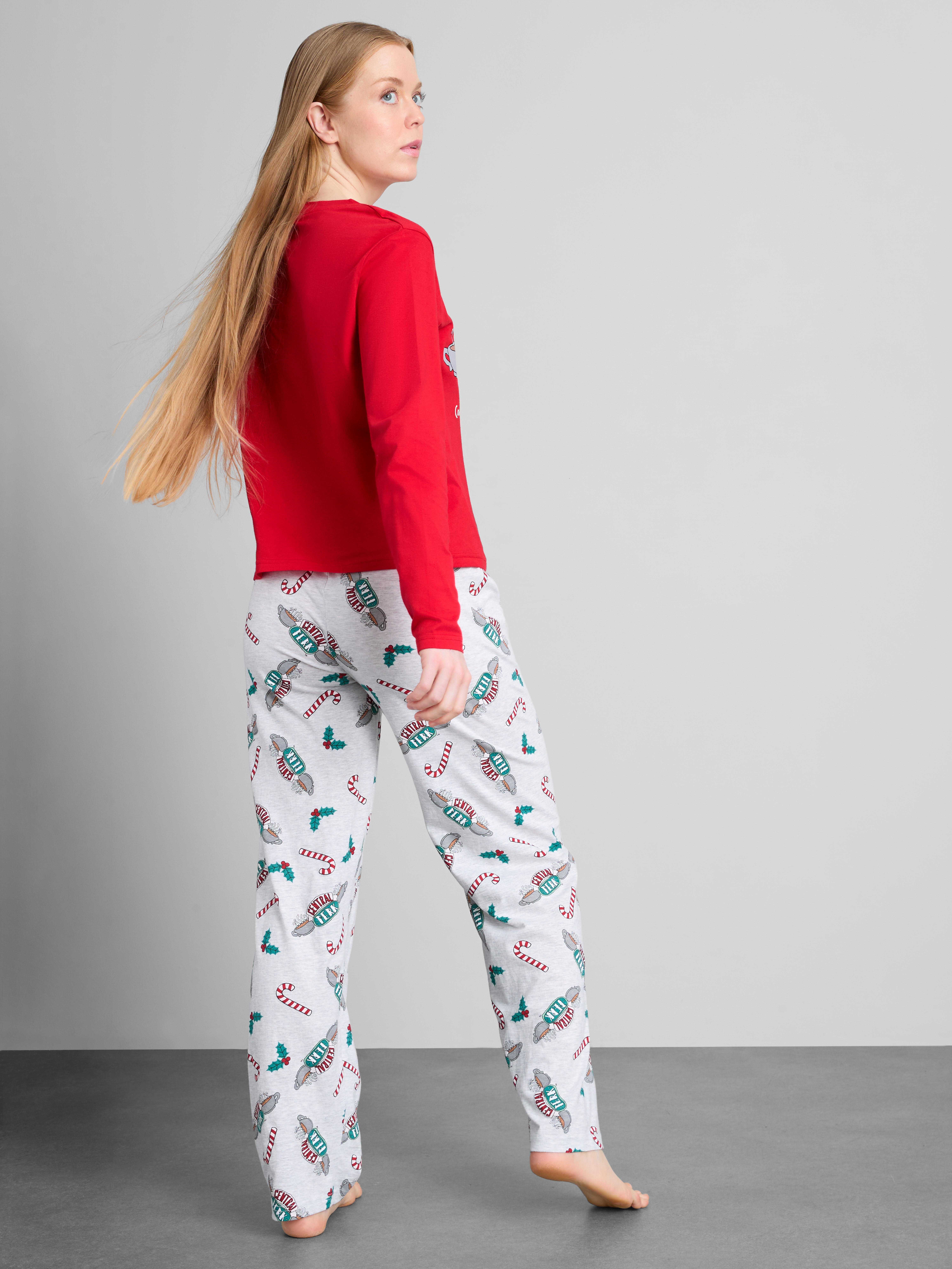 Friends Pure Cotton Central Perk Christmas Long Pajamas