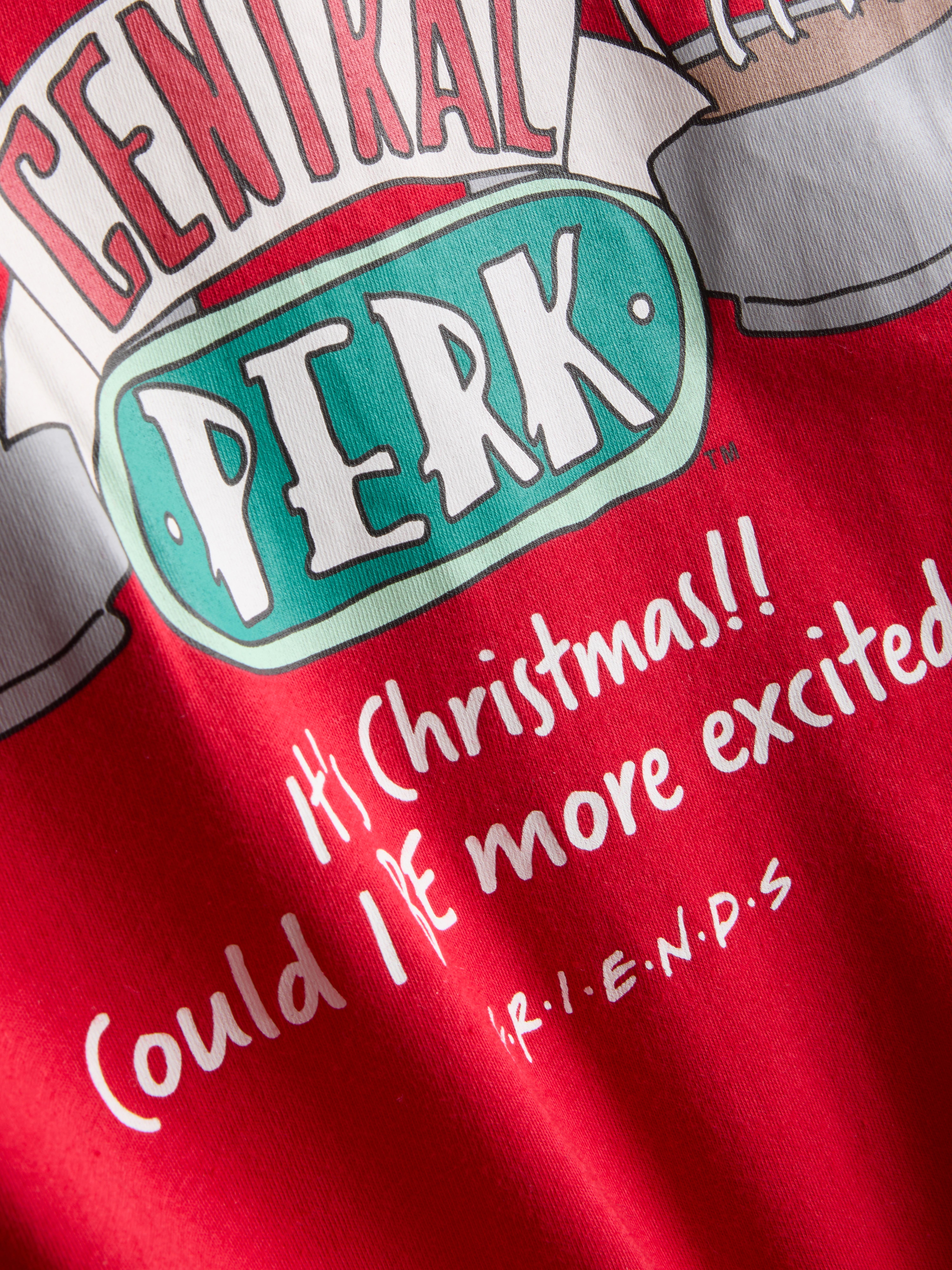Friends Pure Cotton Central Perk Christmas Long Pajamas
